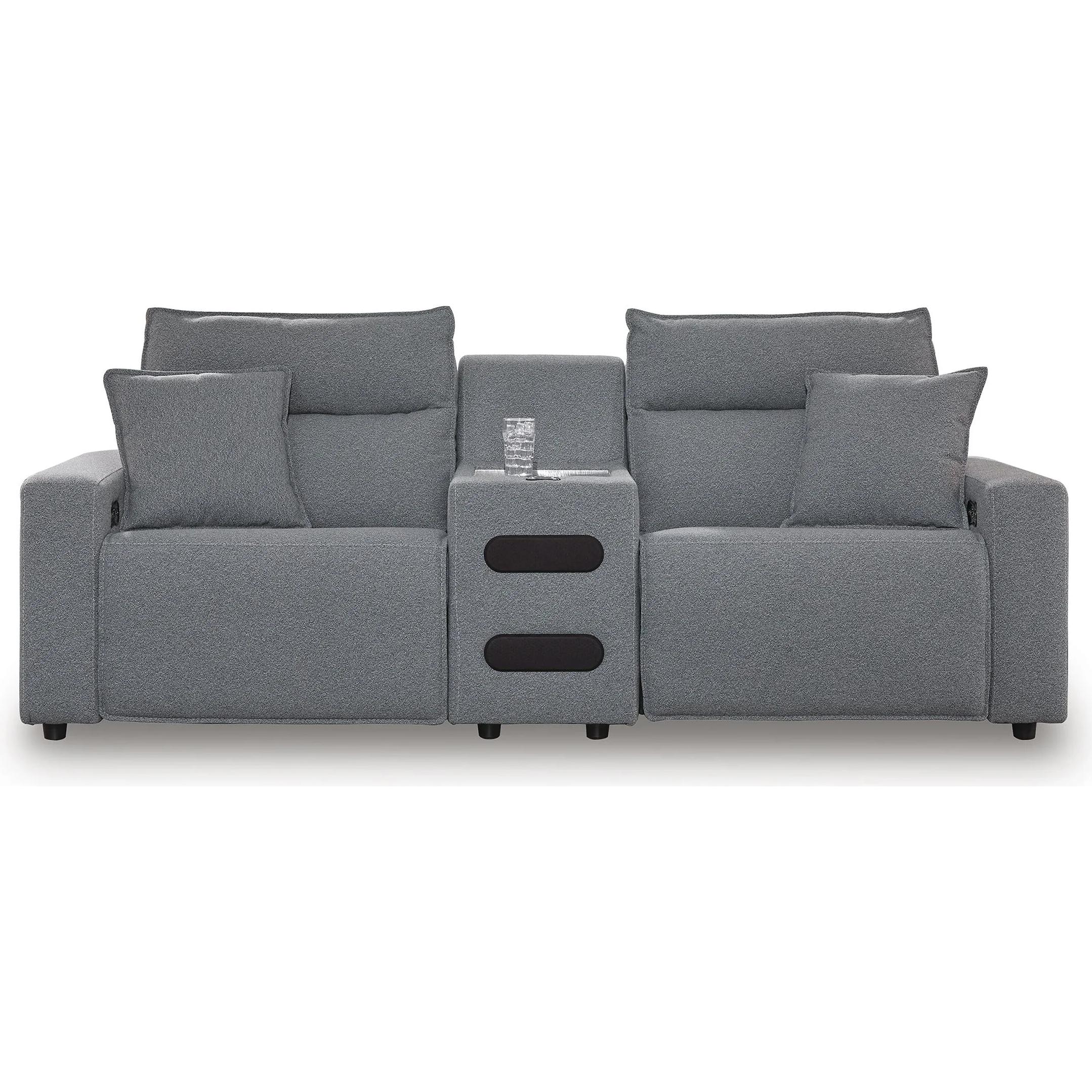  Manufacturer Color_Salt and Pepper --  Signature Design by Ashley ModMax II Power Reclining Fabric 3 pc Sectional IMAGE 1