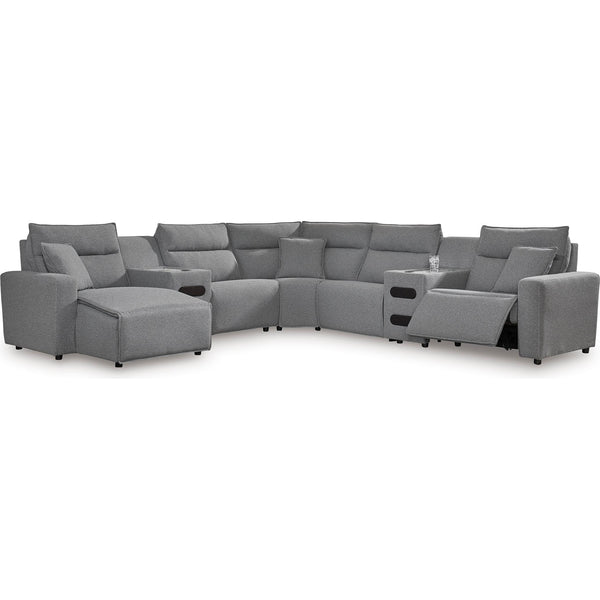 Signature Design by Ashley ModMax II Power Reclining Fabric 7 pc Sectional