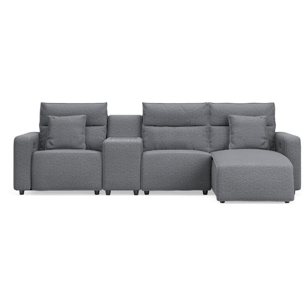 Signature Design by Ashley Modmax 65906S26 4 pc Reclining Sectional with Chaise and Storage Console