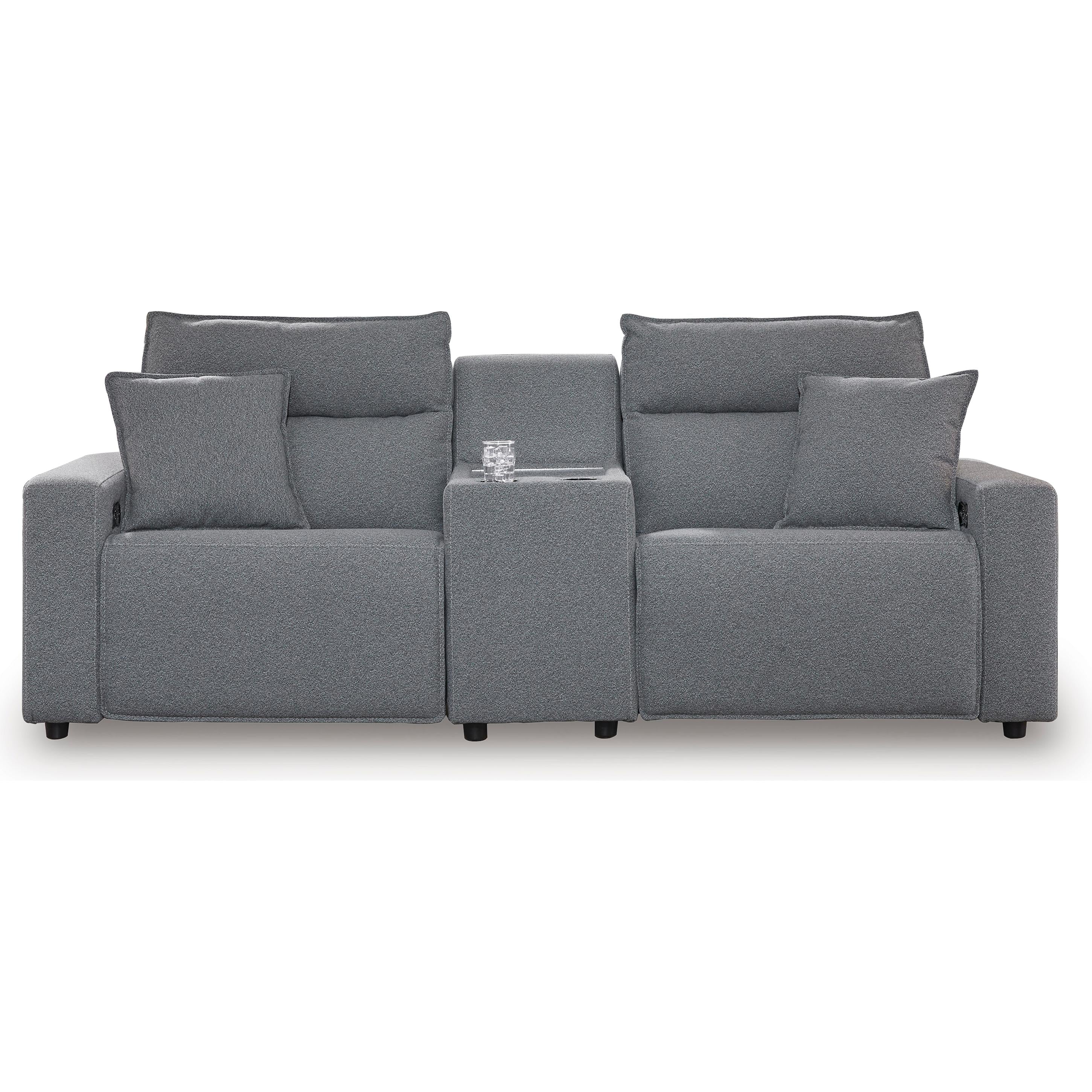 Manufacturer Color_Salt and Pepper --  Signature Design by Ashley ModMax II Power Reclining Fabric 3 pc Sectional IMAGE 1