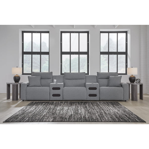 Signature Design by Ashley Modmax 65906S38 5 pc Reclining Sectional with Audio Consoles