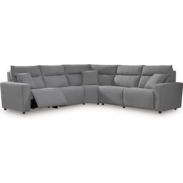 Signature Design by Ashley ModMax II Power Reclining Fabric 5 pc Sectional