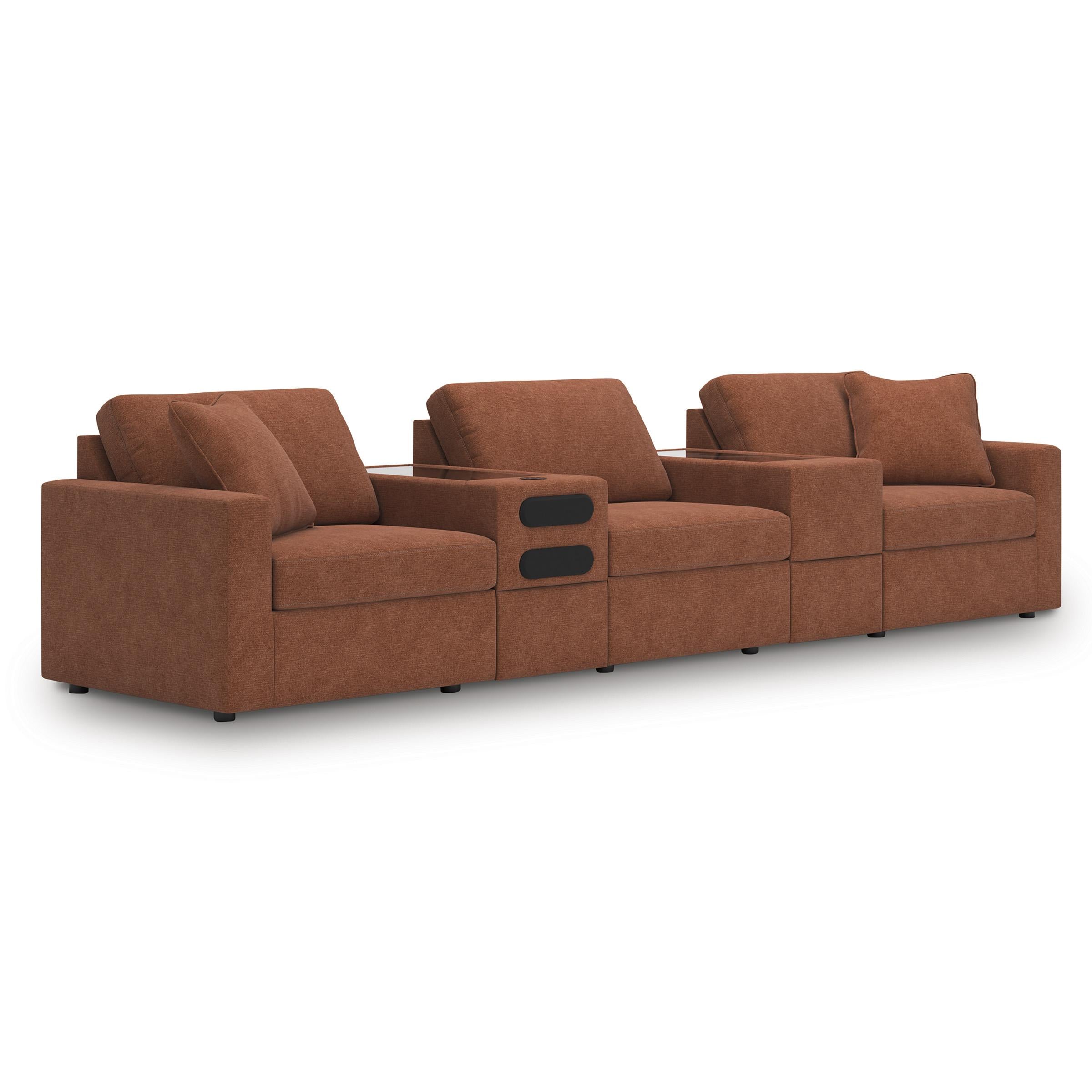  Manufacturer Color_Spice --  Signature Design by Ashley Modmax Fabric 5 pc Sectional IMAGE 1
