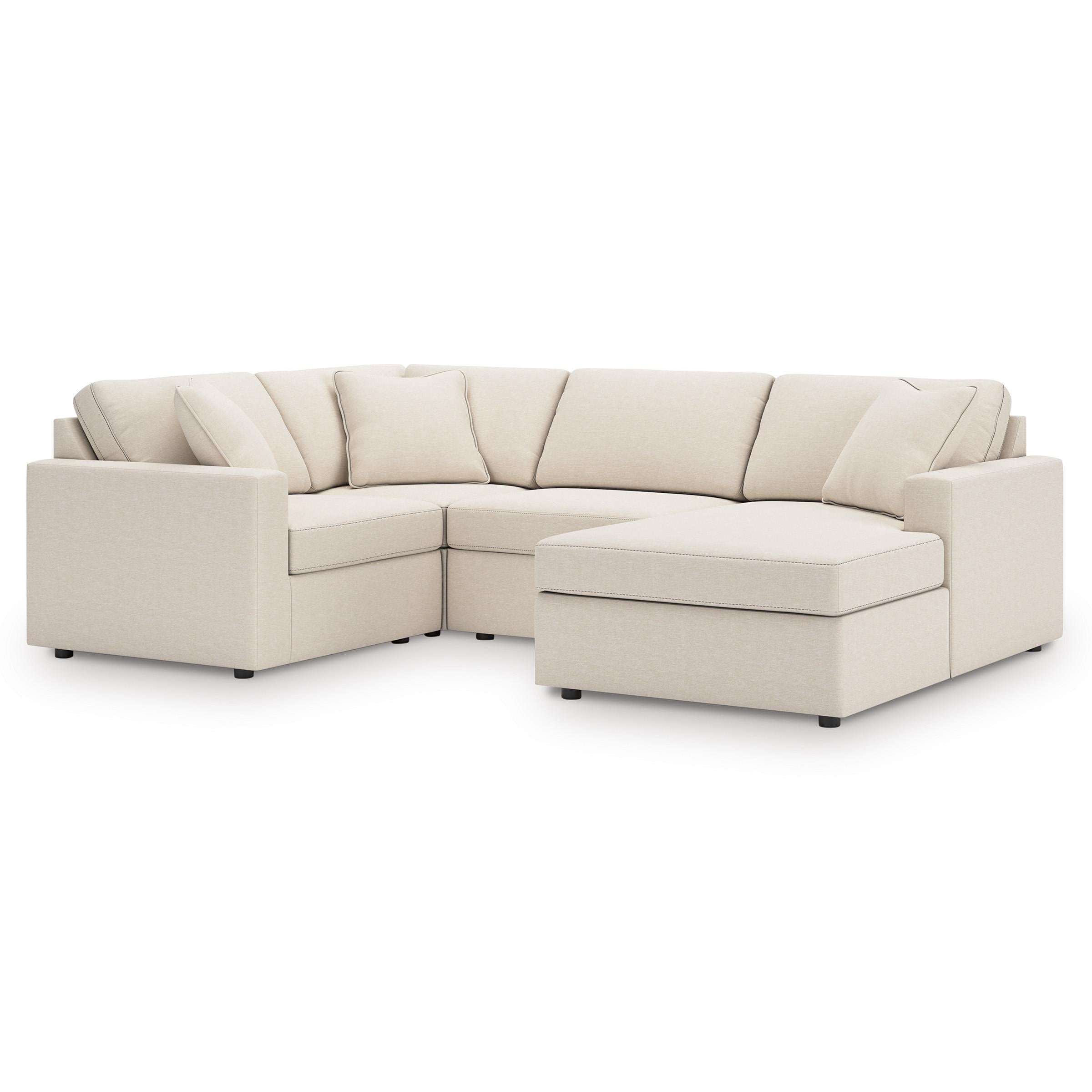  Manufacturer Color_Oyster --  Modmax 92103S65 4 pc Sectional with Chaise IMAGE 1