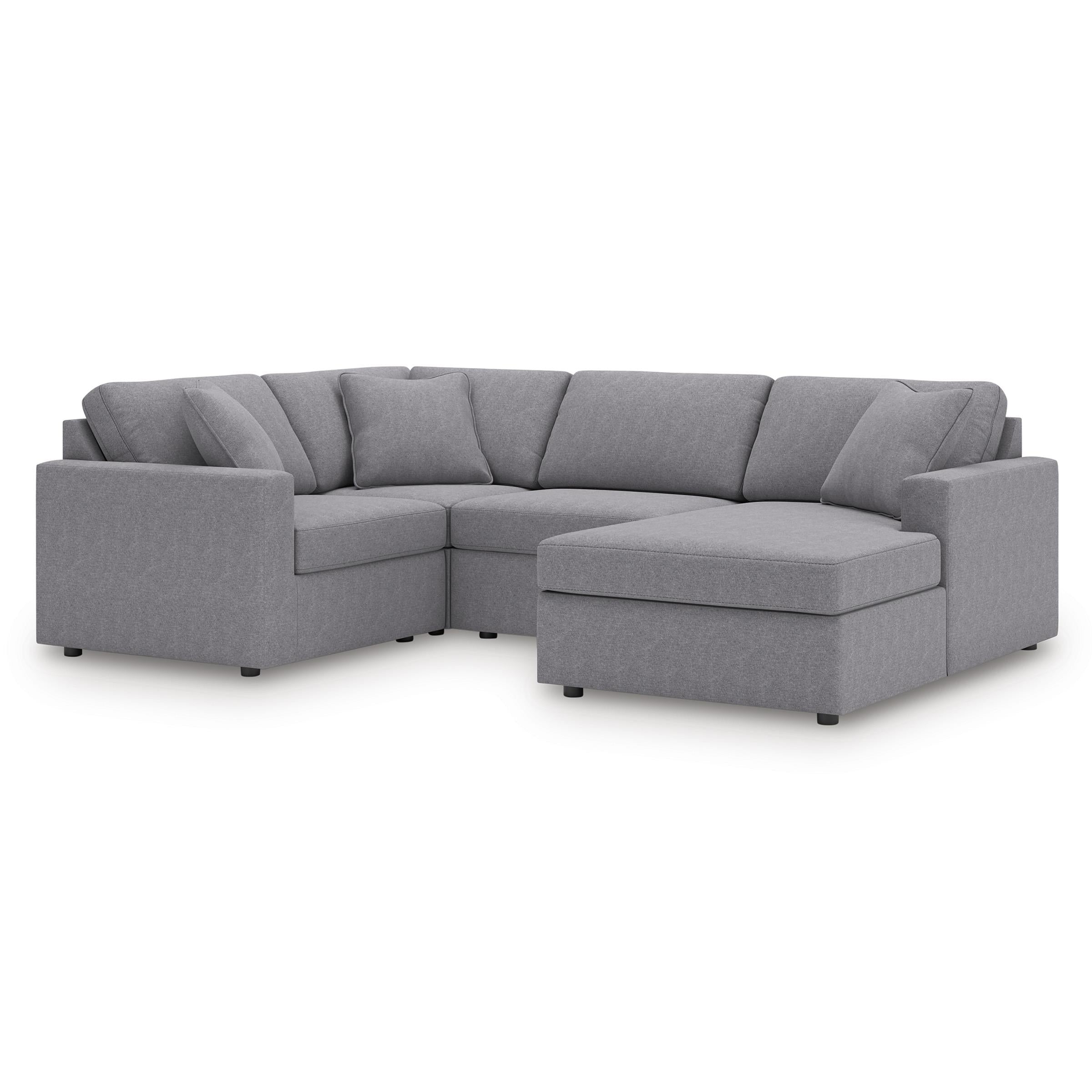  Manufacturer Color_Granite --  Modmax 92104S65 4 pc Sectional with Chaise IMAGE 1