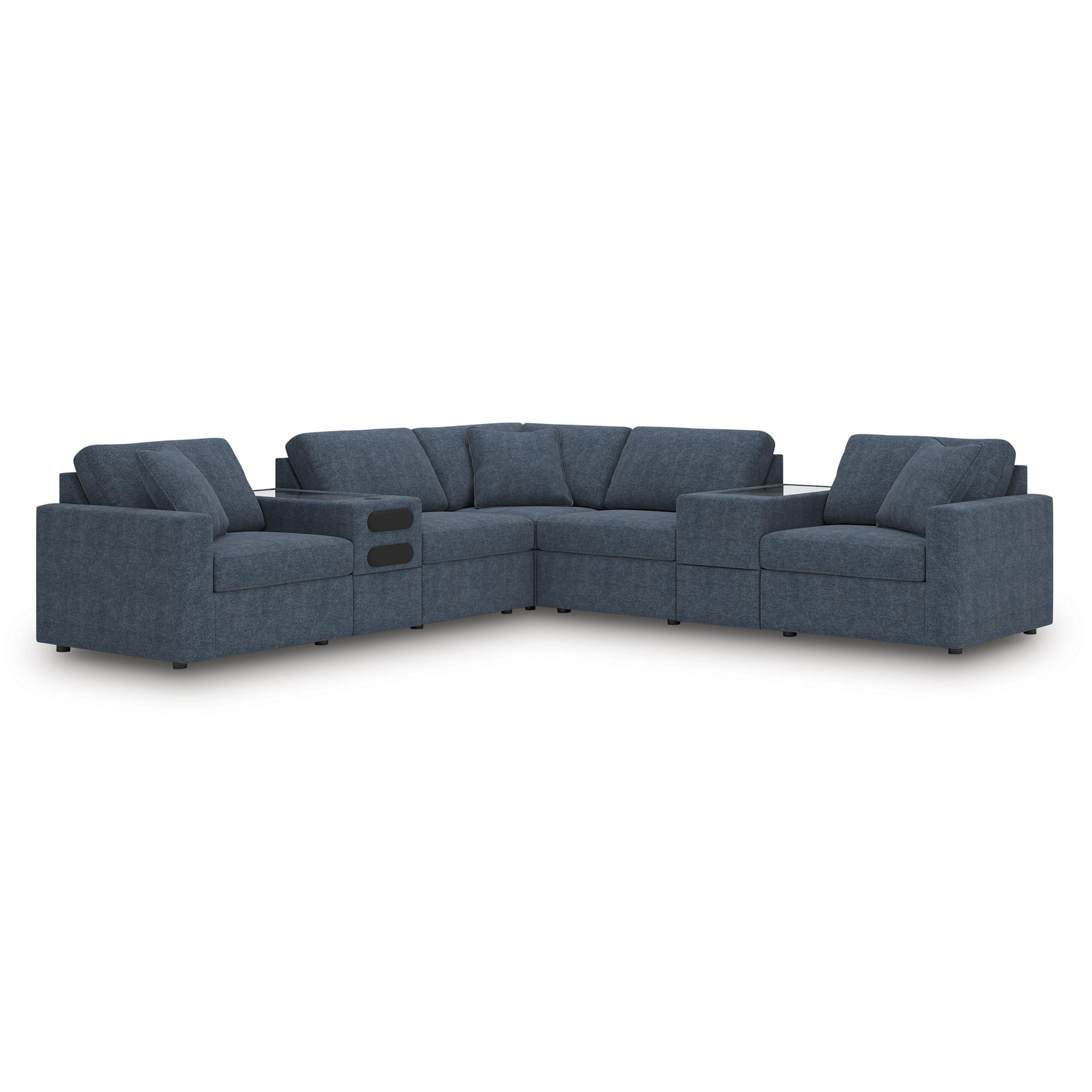  Manufacturer Color_Ink --  Modmax 92121S69 7 pc Balanced Sectional with Audio and Storage Consoles IMAGE 1