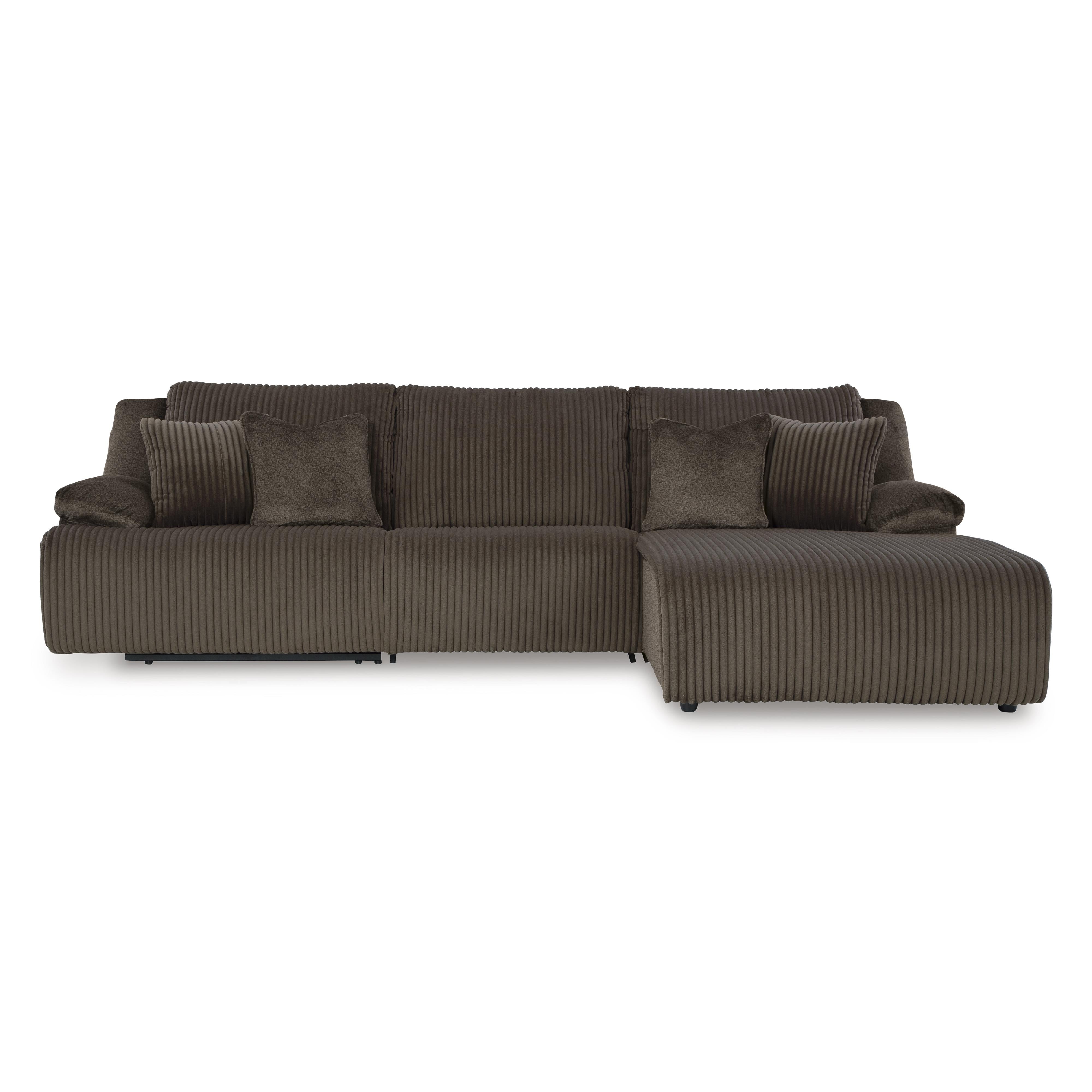  Manufacturer Color_Chocolate --  Signature Design by Ashley Top Tier Reclining Fabric Sofa IMAGE 1