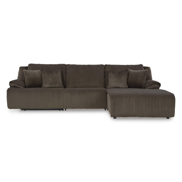 Signature Design by Ashley Top Tier Reclining Fabric Sofa