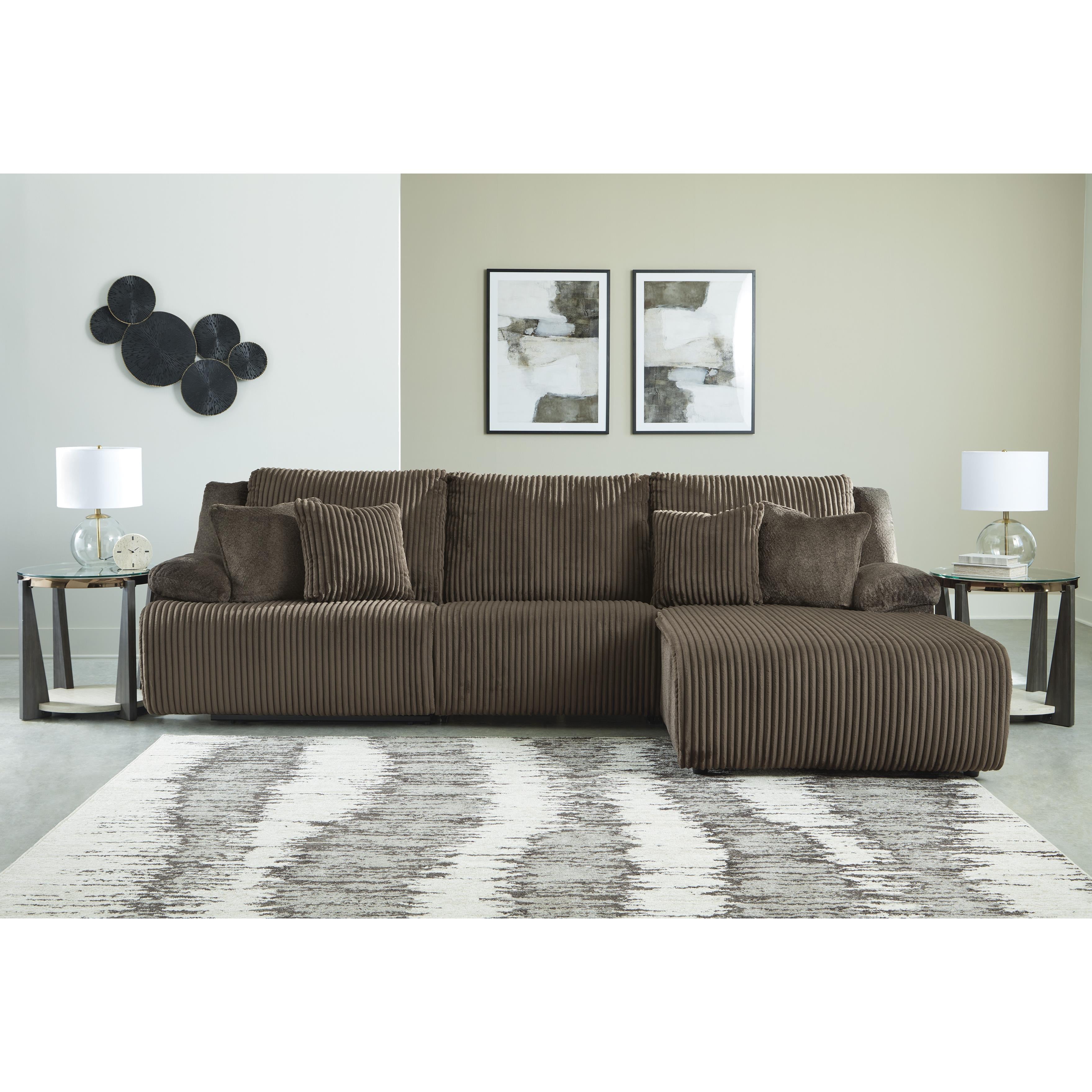  Manufacturer Color_Chocolate --  Signature Design by Ashley Top Tier Reclining Fabric Sofa IMAGE 2