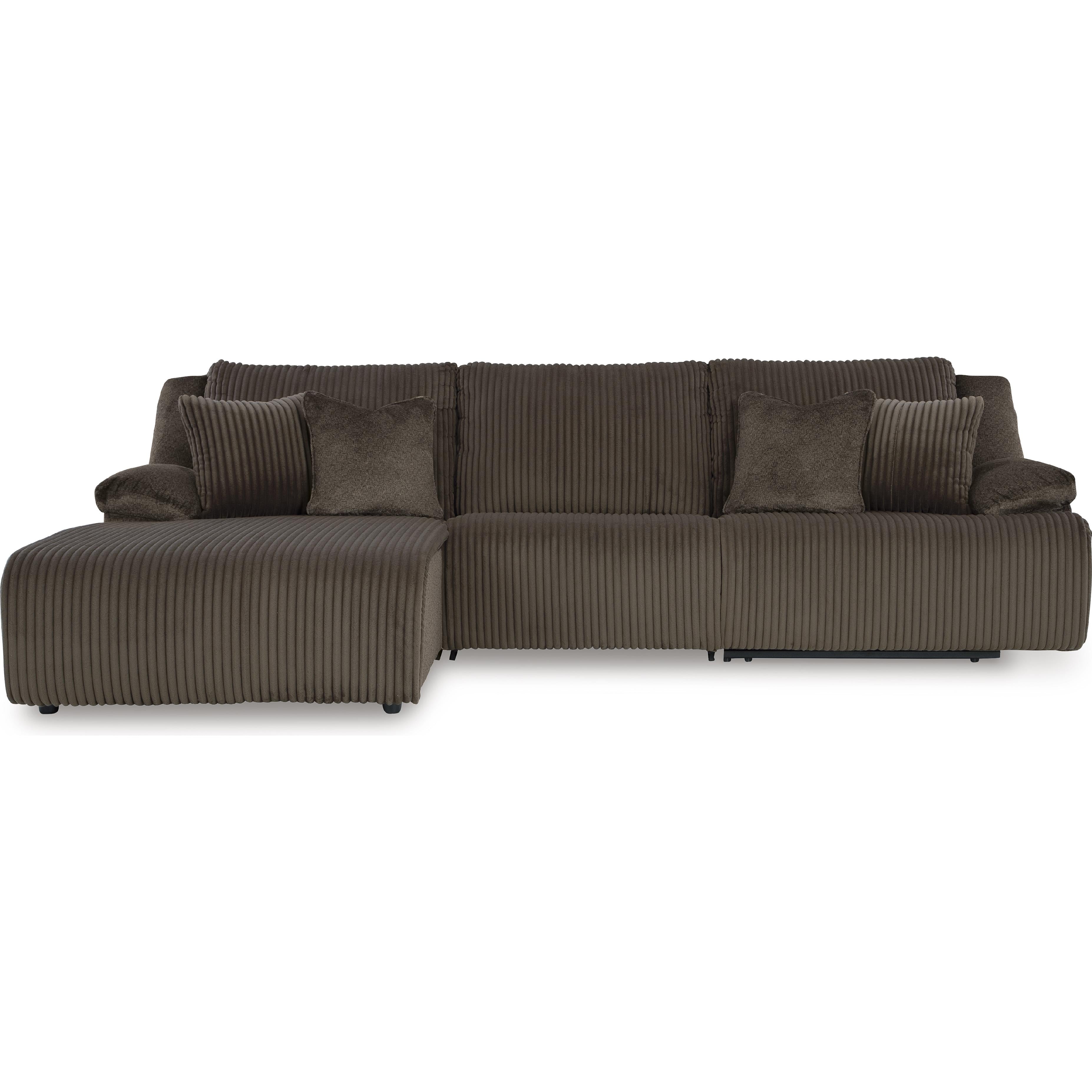  Manufacturer Color_Chocolate --  Signature Design by Ashley Top Tier Reclining Fabric Sofa IMAGE 1