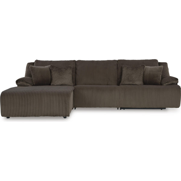 Signature Design by Ashley Top Tier Reclining Fabric Sofa