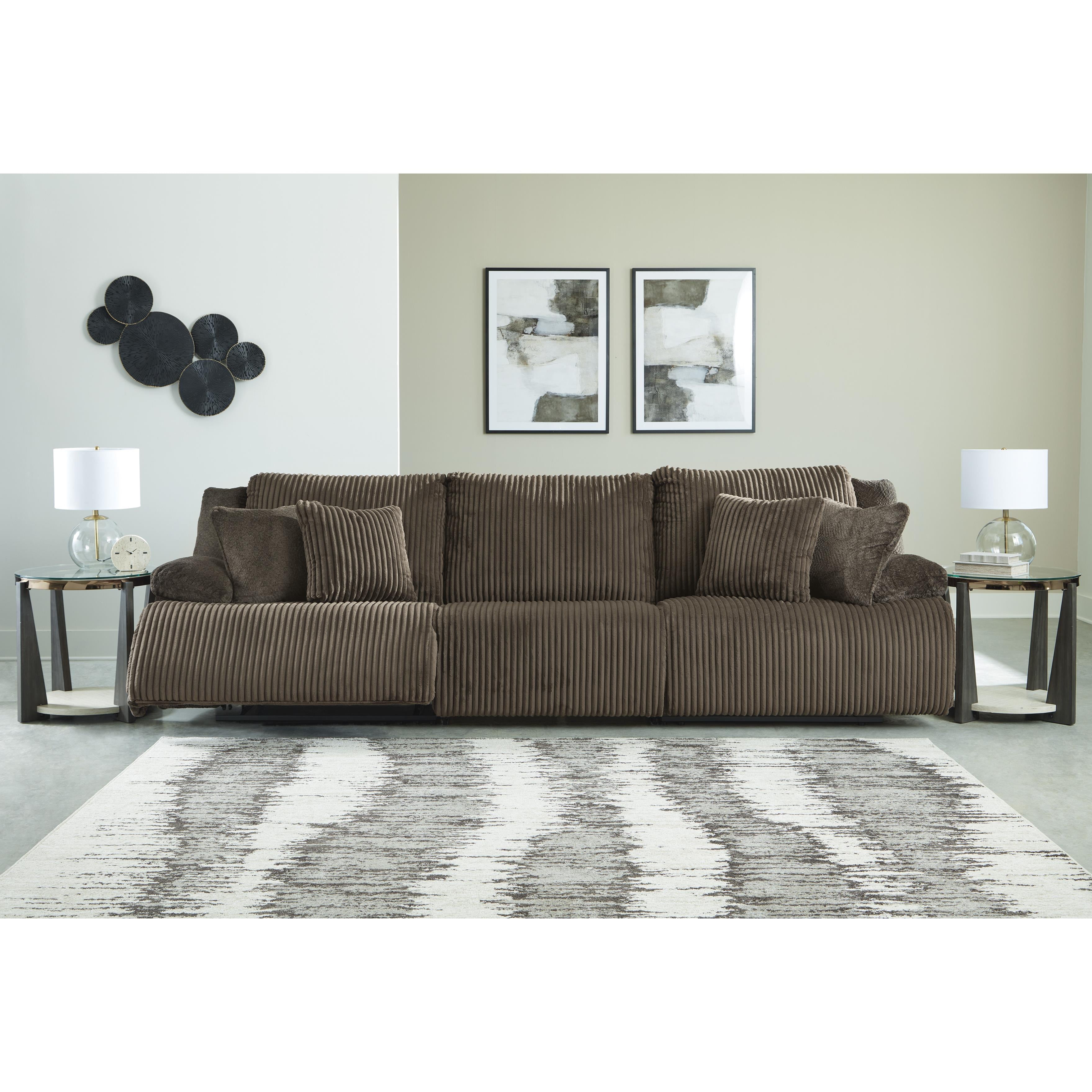  Manufacturer Color_Chocolate --  Signature Design by Ashley Top Tier Reclining Fabric Sofa IMAGE 3