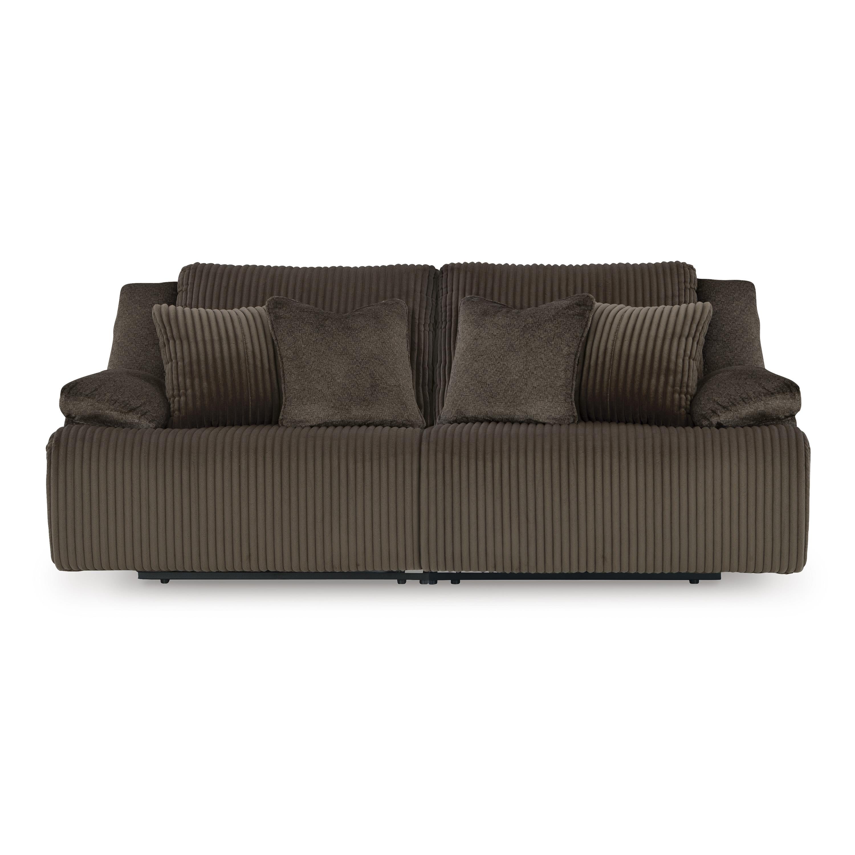  Manufacturer Color_Chocolate --  Signature Design by Ashley Top Tier Reclining Fabric Loveseat IMAGE 1