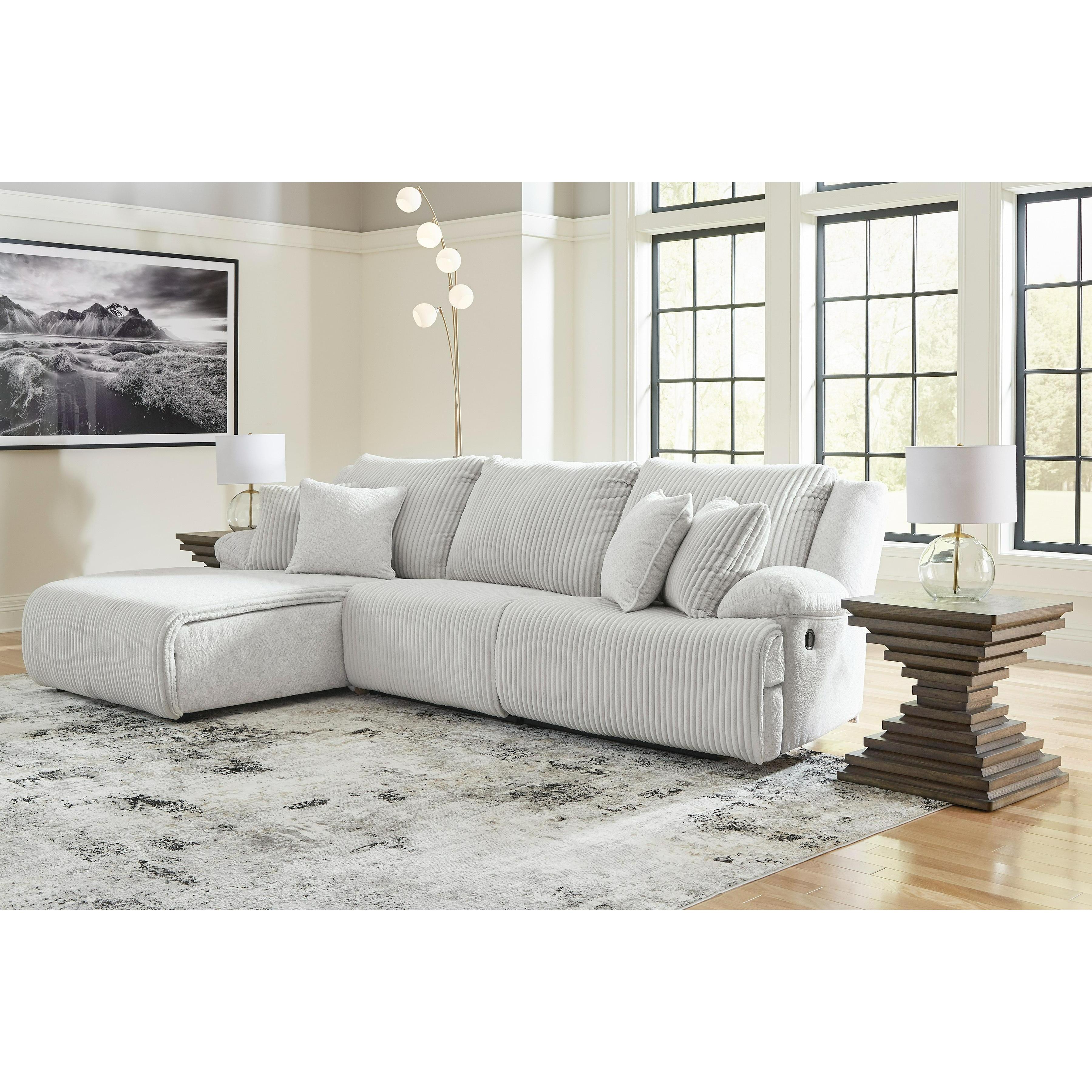  Manufacturer Color_Alloy --  Top Tier 92706S7 3 pc Sectional Sofa Chaise IMAGE 4