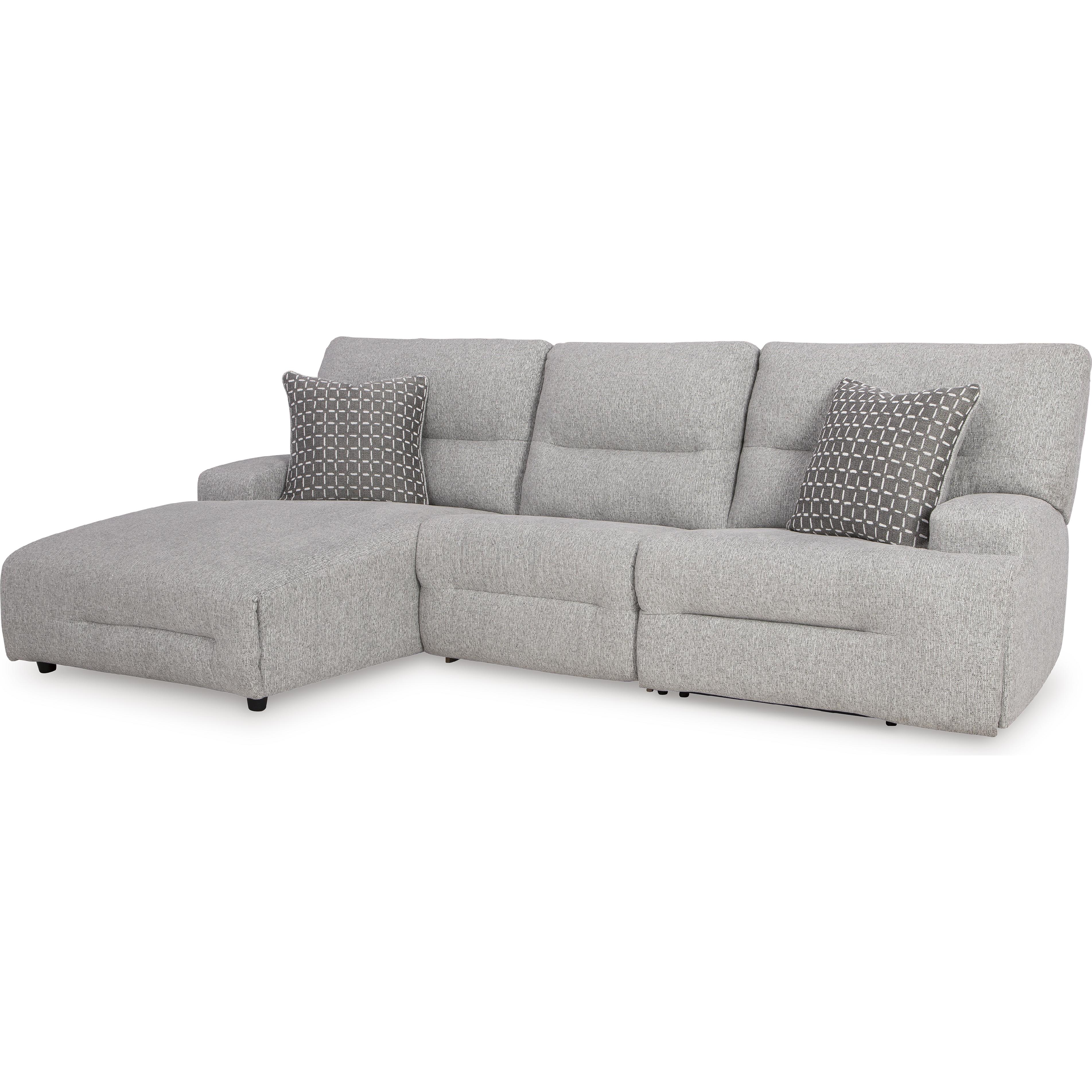  Signature Design by Ashley Acklen Place 93605S7 3 pc Power Reclining Sectional IMAGE 1