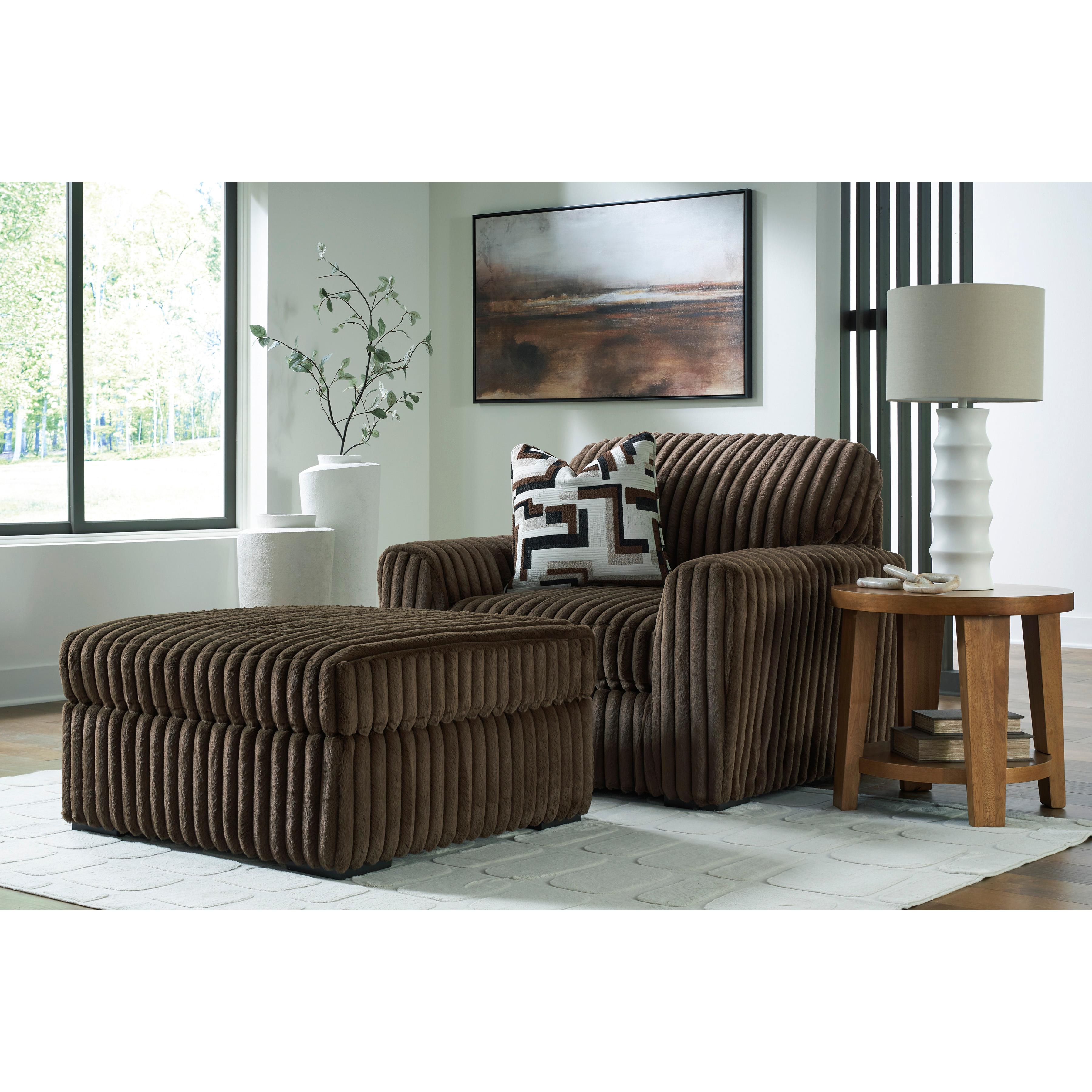  Manufacturer Color_Chocolate --  Midnight-Madness 9810408 Oversized Accent Ottoman IMAGE 4