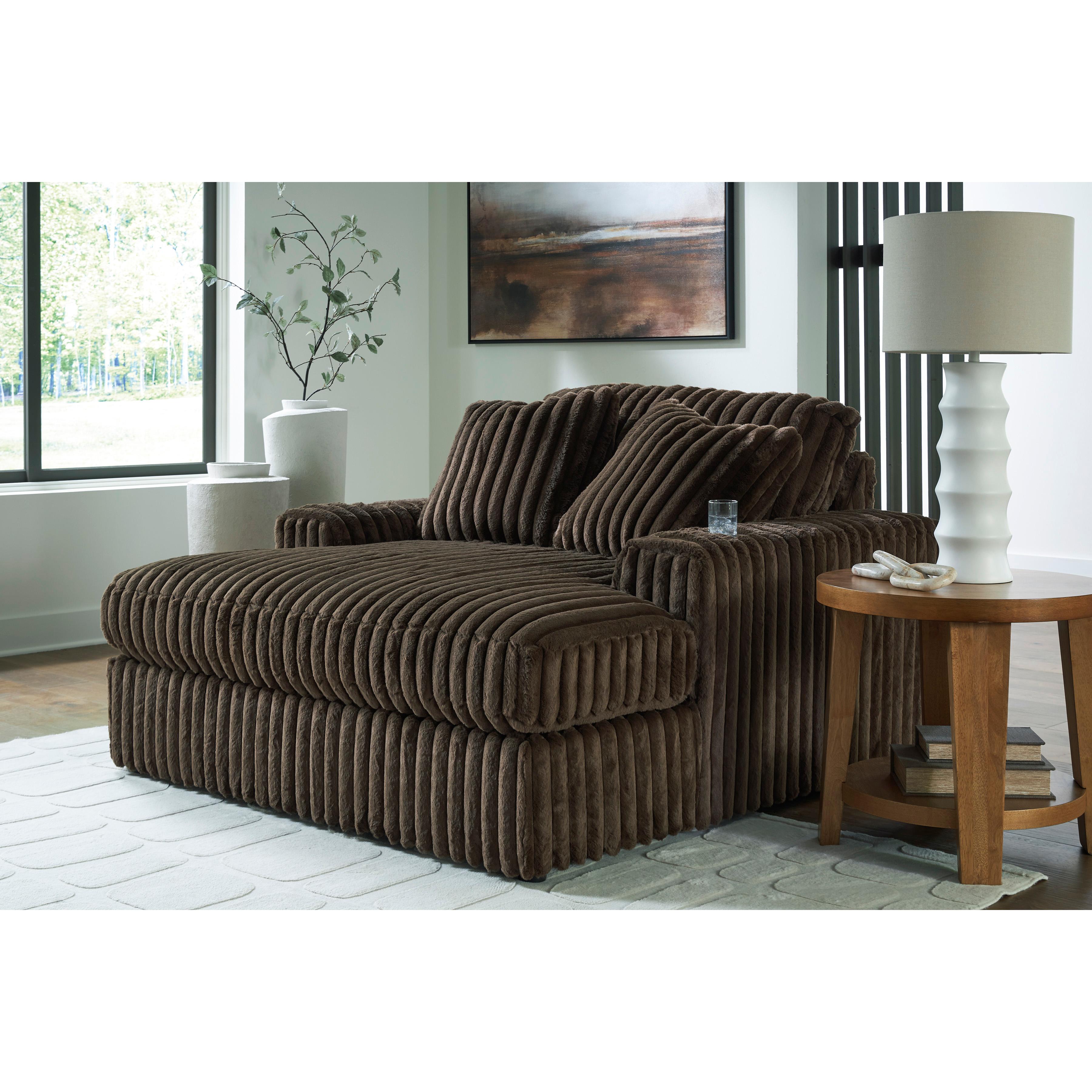  Manufacturer Color_Chocolate --  Midnight-Madness 9810415 Oversized Chaise IMAGE 4