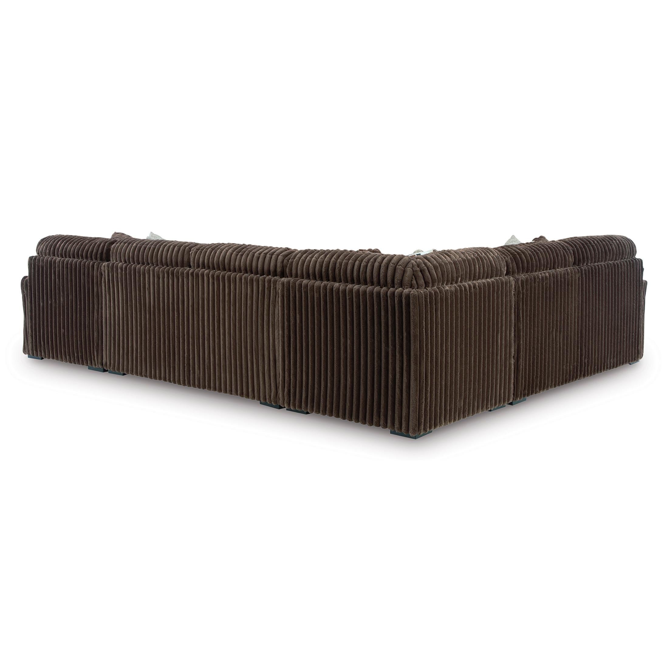  Manufacturer Color_Chocolate --  Midnight-Madness 98104S3 4 pc Sectional with Chaise IMAGE 2