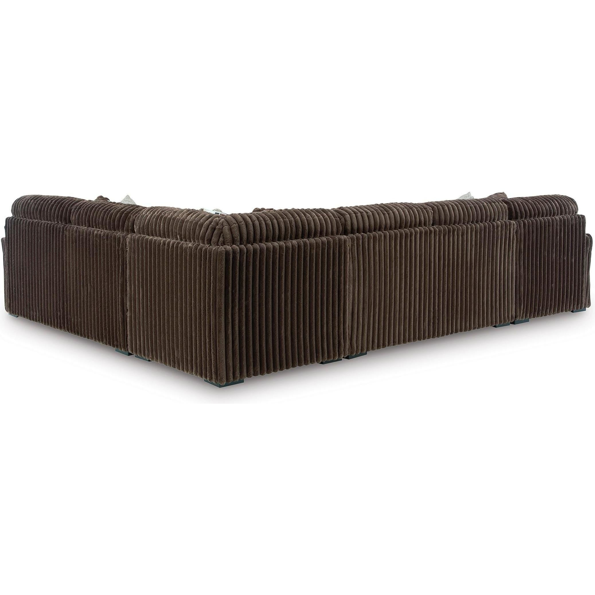  Manufacturer Color_Chocolate --  Midnight-Madness 98104S4 4 pc Sectional with Chaise IMAGE 2