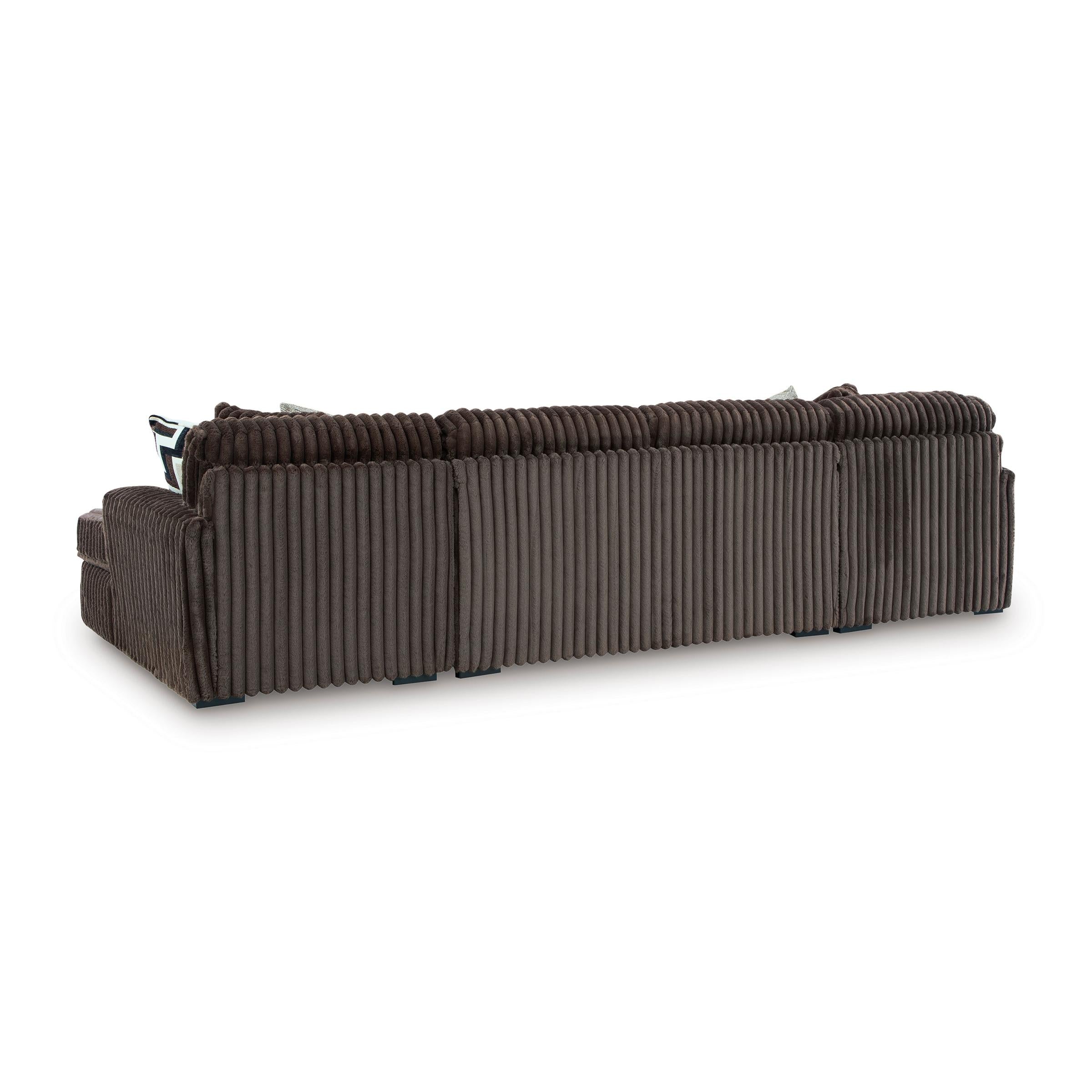  Manufacturer Color_Chocolate --  Midnight-Madness 98104S5 3 pc Sectional with Chaise IMAGE 2