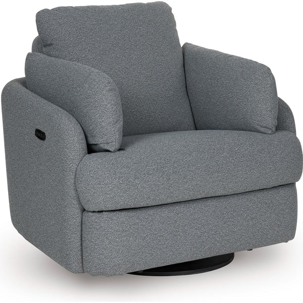 Signature Design by Ashley Alainmont Next Gen Nuvella Power Swivel Fabric Recliner