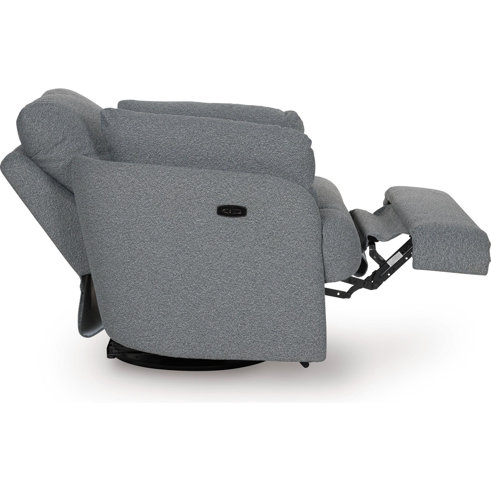  Manufacturer Color_Salt and Pepper --  Signature Design by Ashley Alainmont Next Gen Nuvella Power Swivel Fabric Recliner IMAGE 6