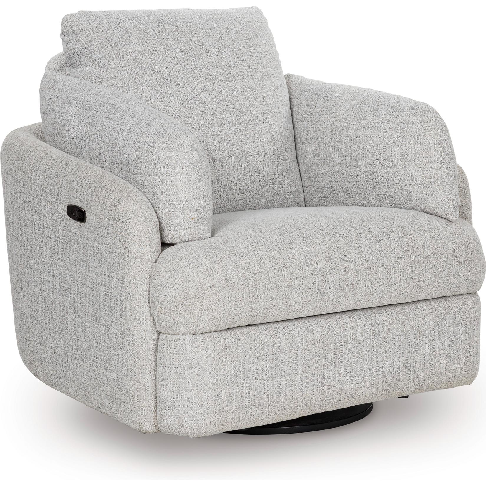  Manufacturer Color_Stone --  Alainmont Next-Gen Nuvella A3000739 Swivel Power Recliner IMAGE 1