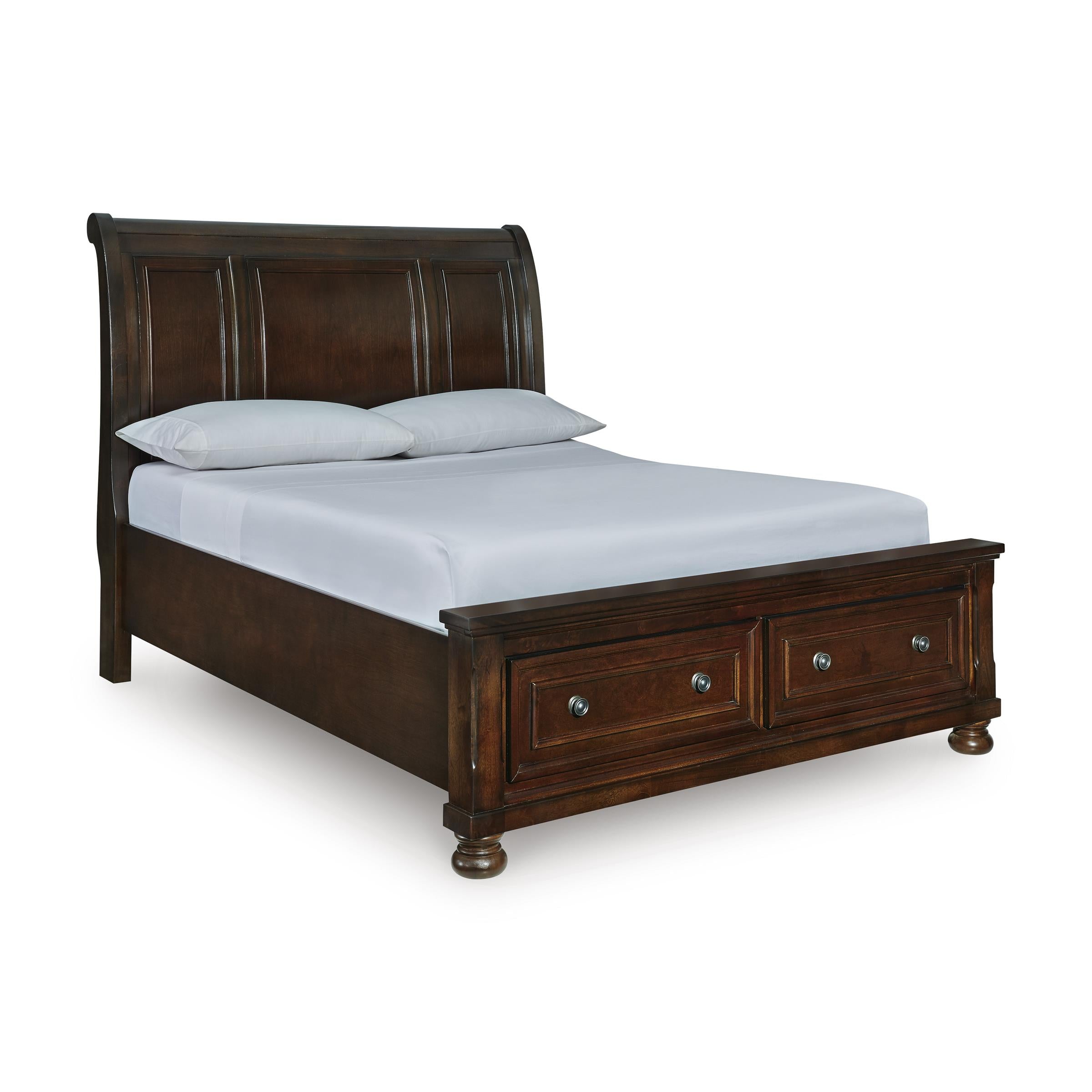  Size_Queen --  Millennium Porter Queen Sleigh Bed with Storage IMAGE 1