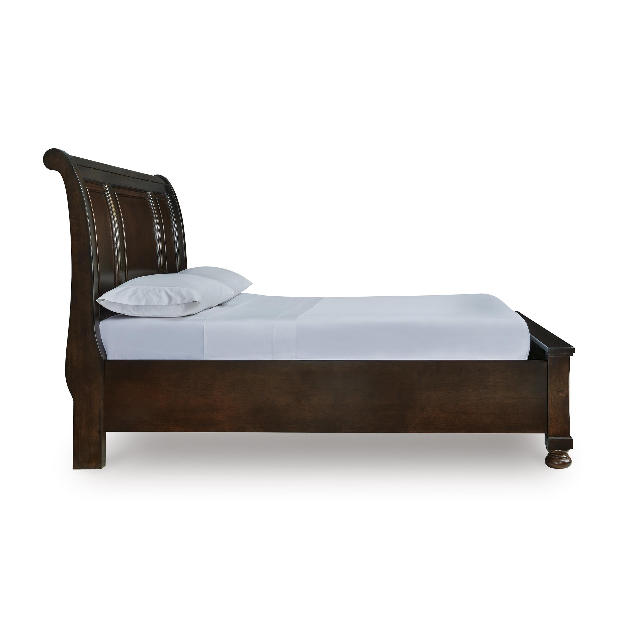  Size_Queen --  Millennium Porter Queen Sleigh Bed with Storage IMAGE 3