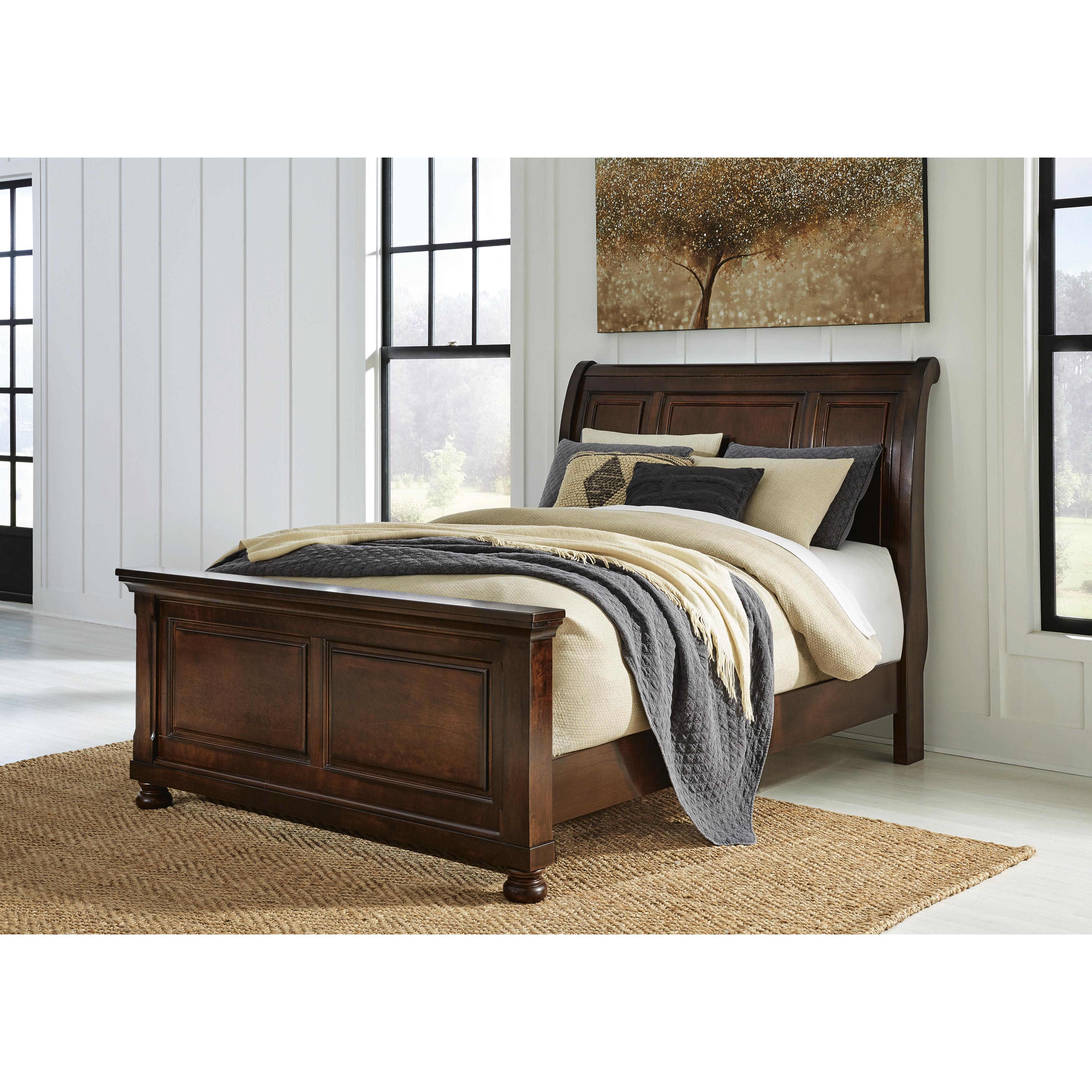  Size_Queen --  Millennium Porter Sleigh Bed IMAGE 2