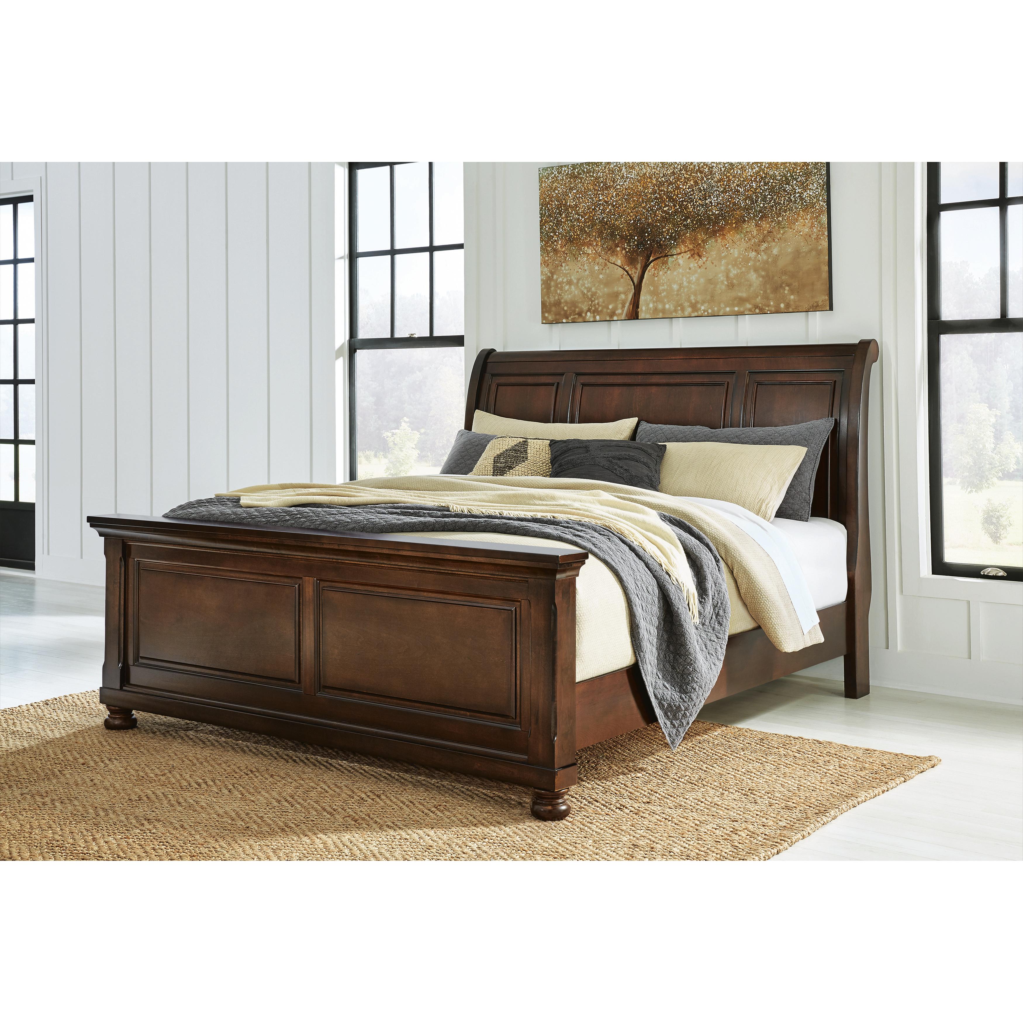  Size_King --  Porter B697B49 King Sleigh Bed IMAGE 2