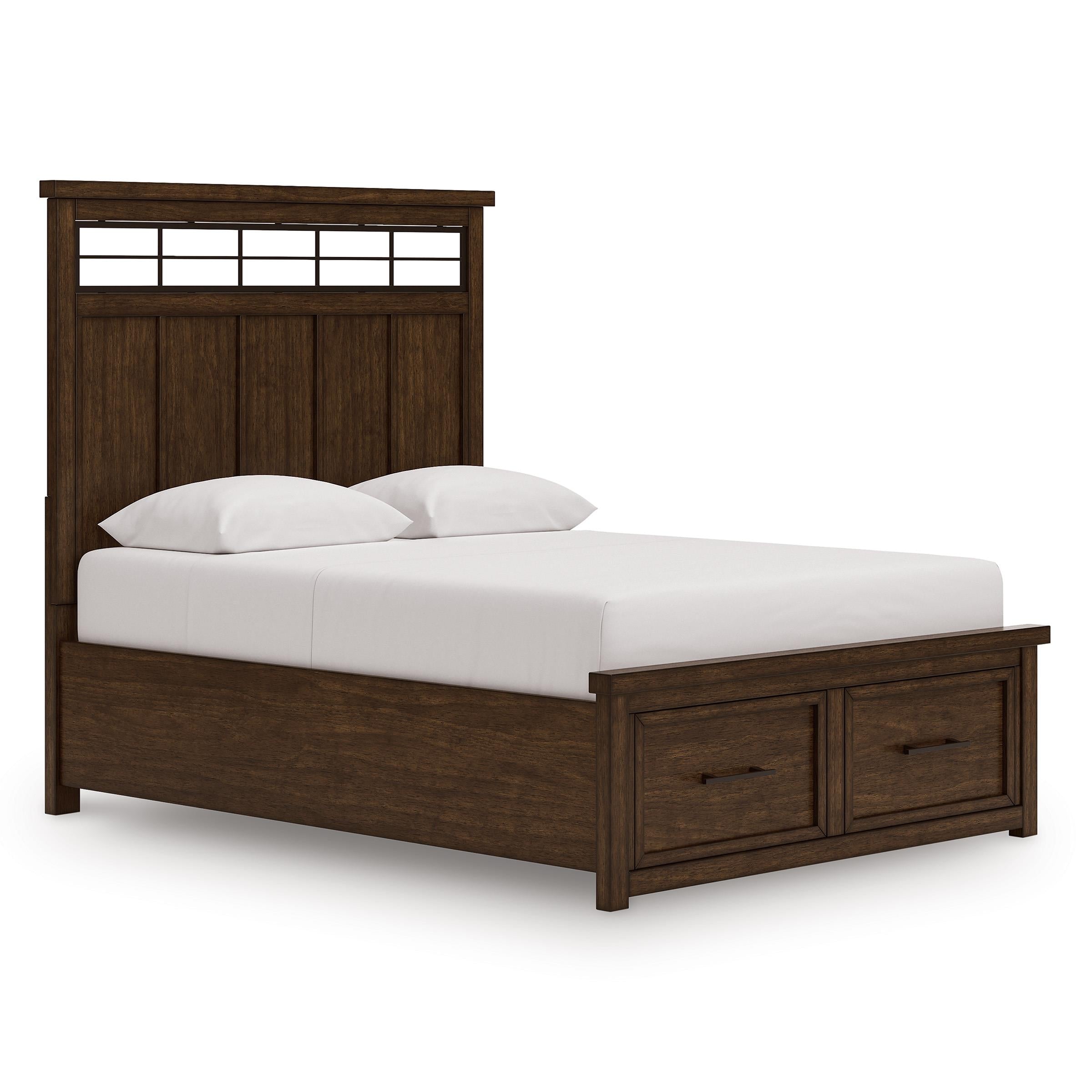  Size_Queen --  Signature Design by Ashley Taffenbrook Panel Bed with Storage IMAGE 1