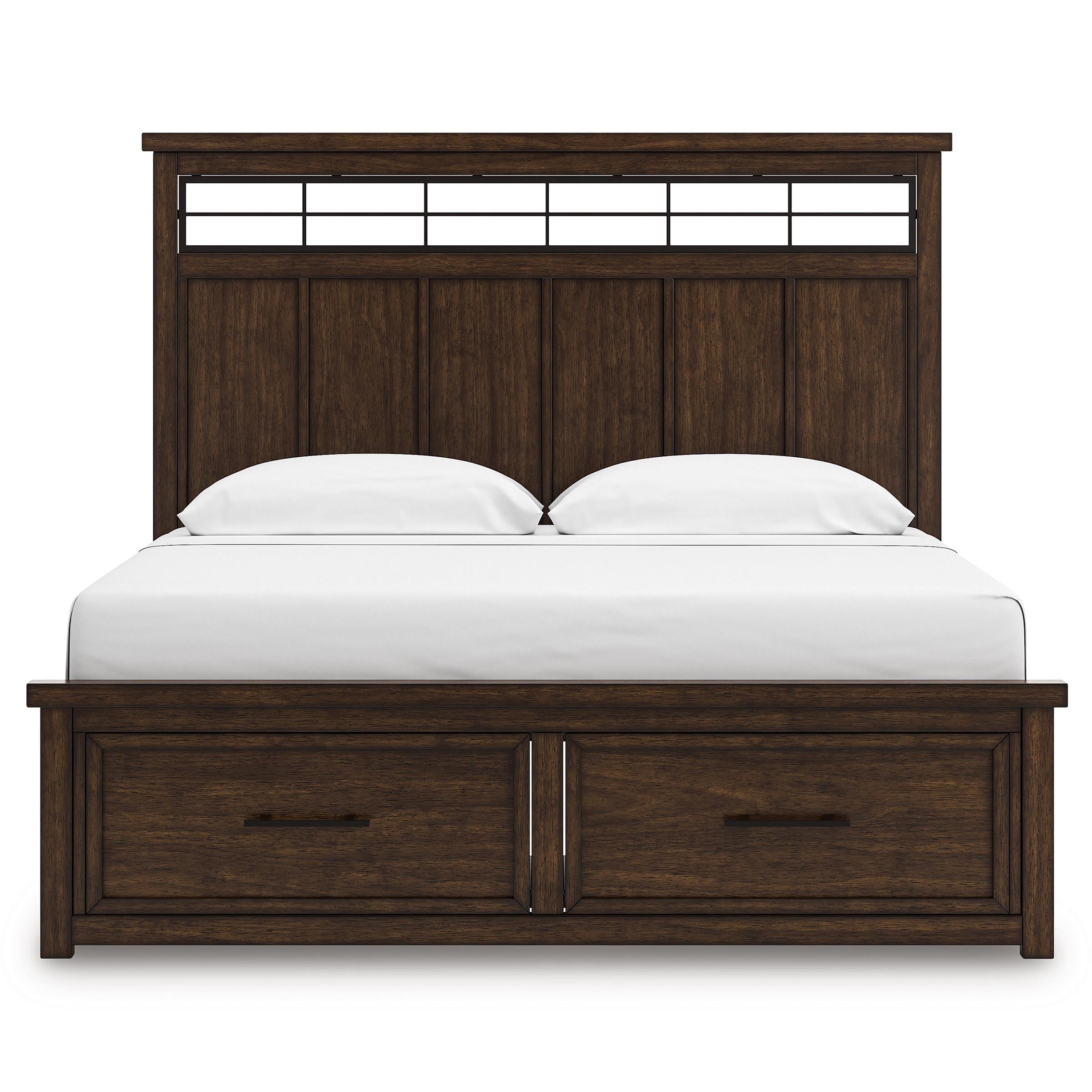  Size_King --  Taffenbrook B849B4 King Panel Storage Bed IMAGE 3