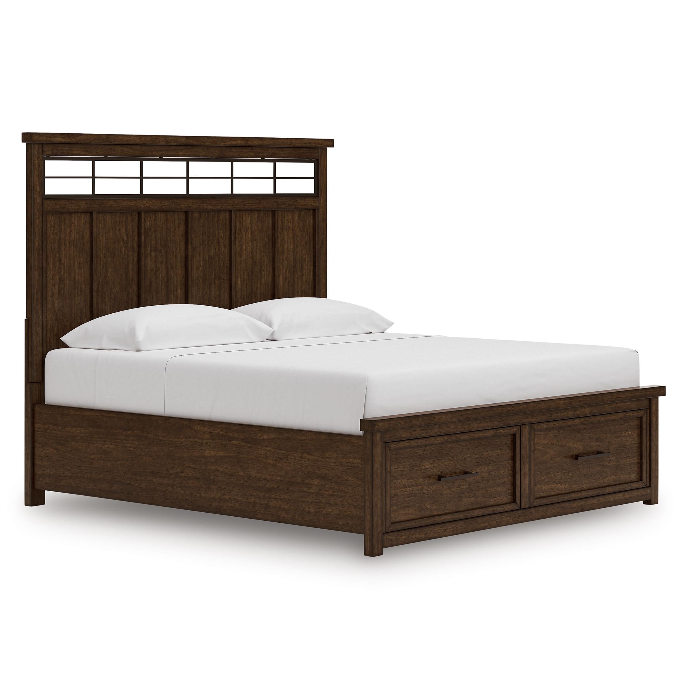  Size_California King --  Taffenbrook B849B5 California King Panel Storage Bed IMAGE 1