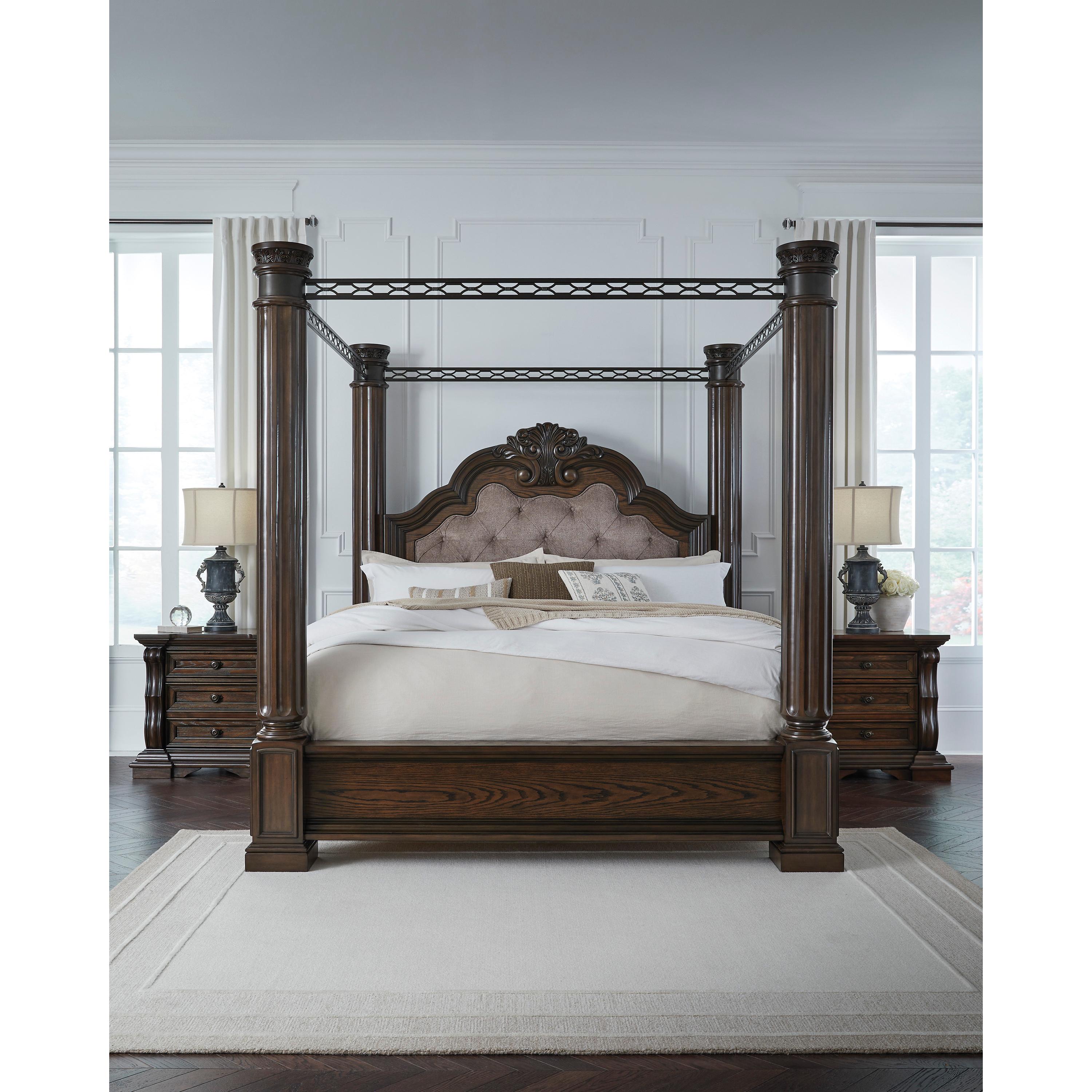  Size_King --  Maylee B947B10 King Canopy Bed IMAGE 12