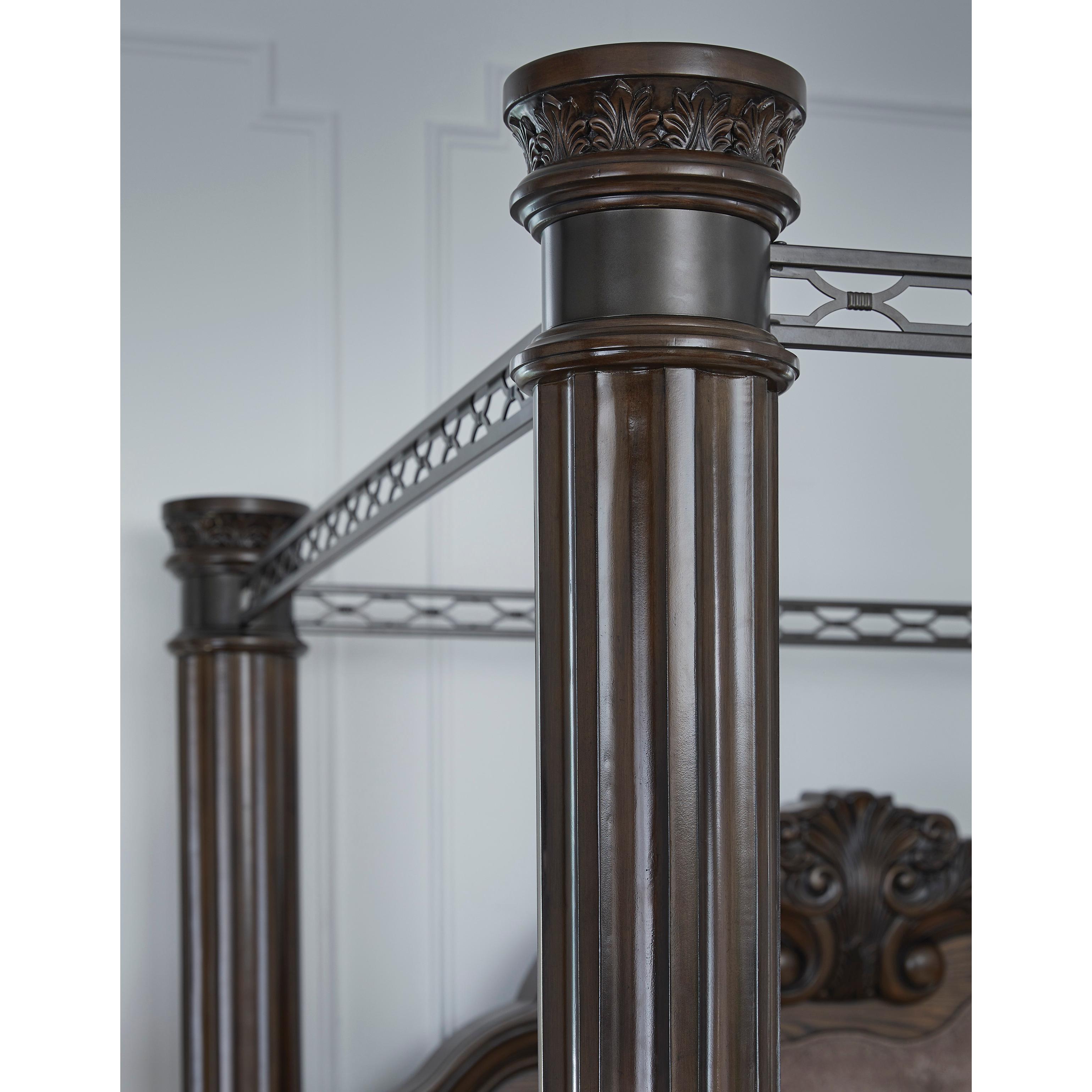  Size_King --  Maylee B947B10 King Canopy Bed IMAGE 6