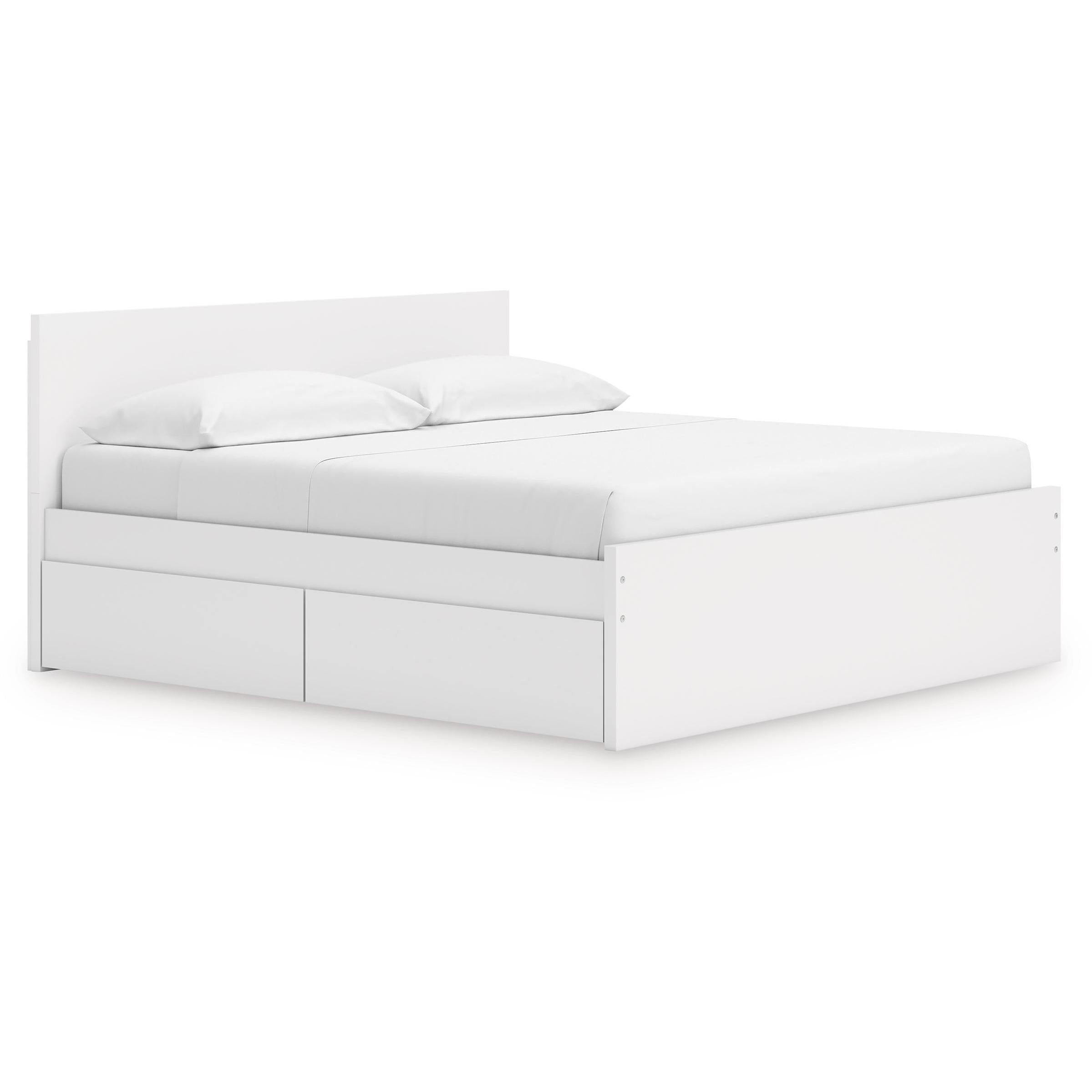  Size_King --  Onita EB9630B20 King Panel Platform Bed with Storage IMAGE 1