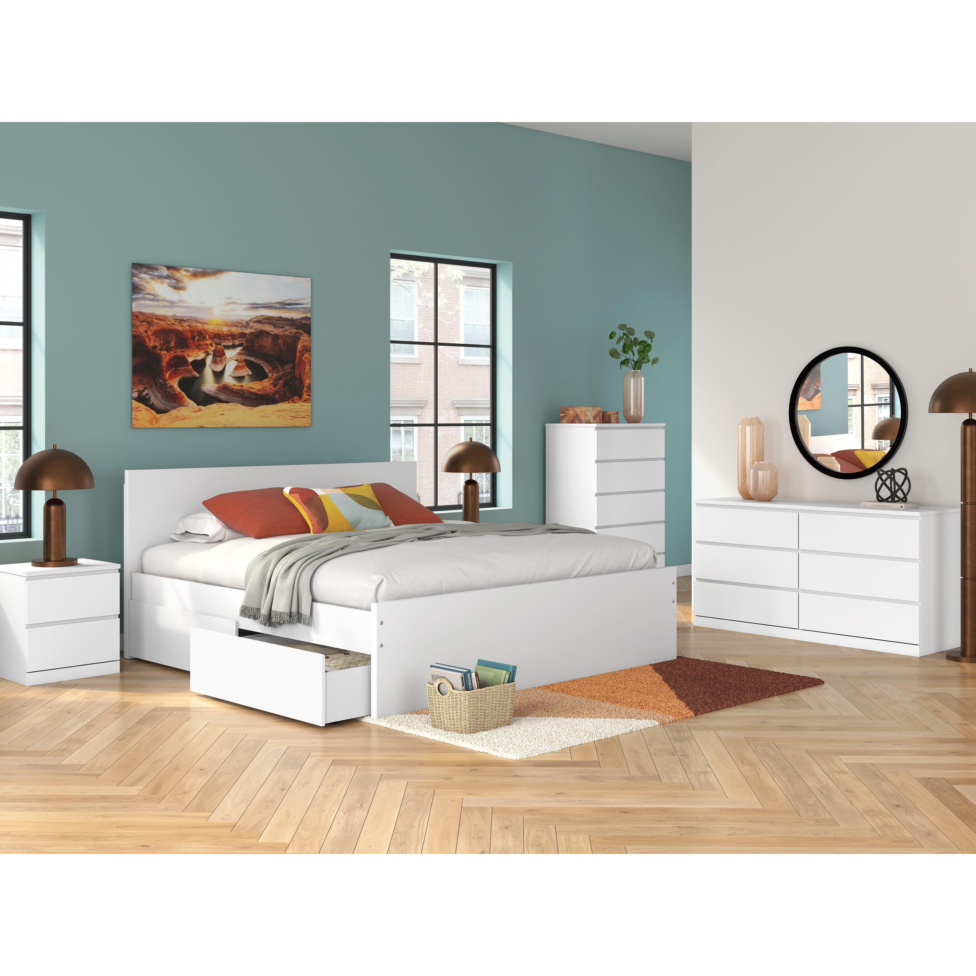  Size_King --  Onita EB9630B20 King Panel Platform Bed with Storage IMAGE 10