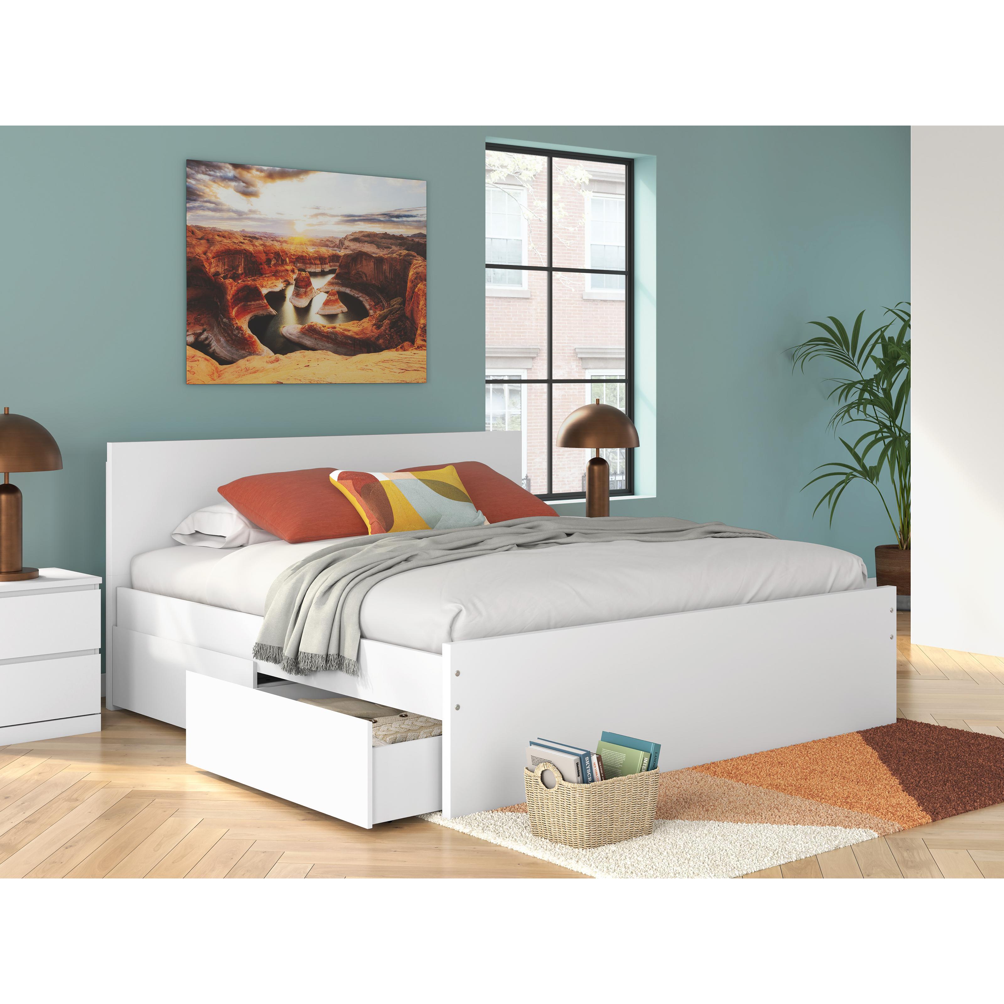  Size_King --  Onita EB9630B21 King Panel Platform Bed with 2 Side Storage IMAGE 7