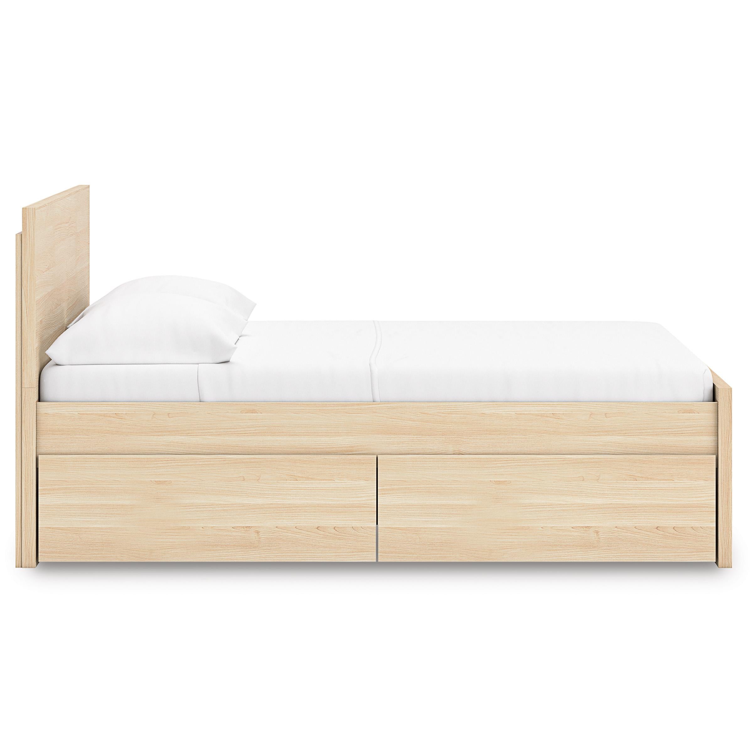  Size_Full --  Onita EB9632B11 Full Panel Platform Bed with 1 Side Storage IMAGE 4