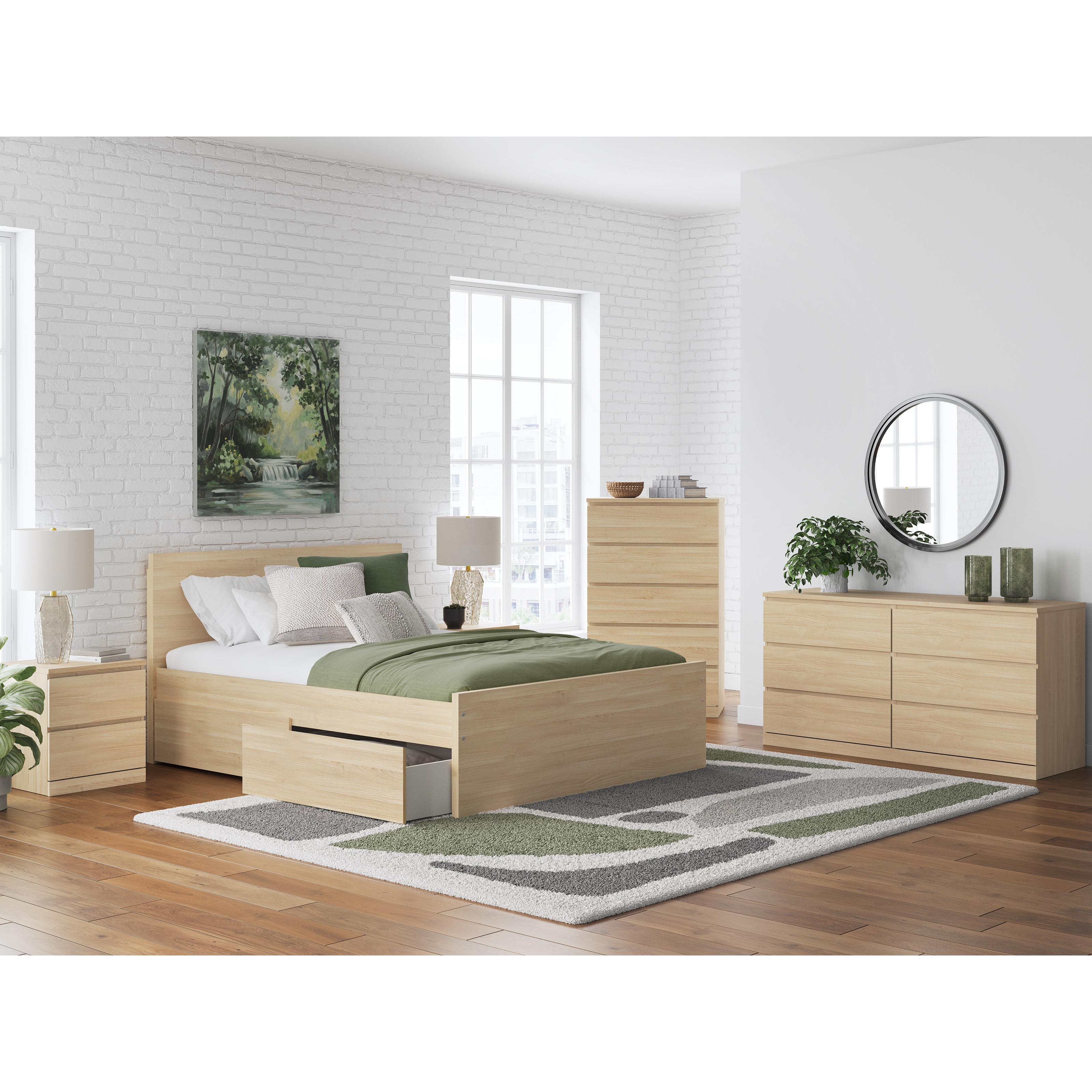  Size_Queen --  Onita EB9632B12 Queen Panel Platform Bed with 1 Side Storage IMAGE 10