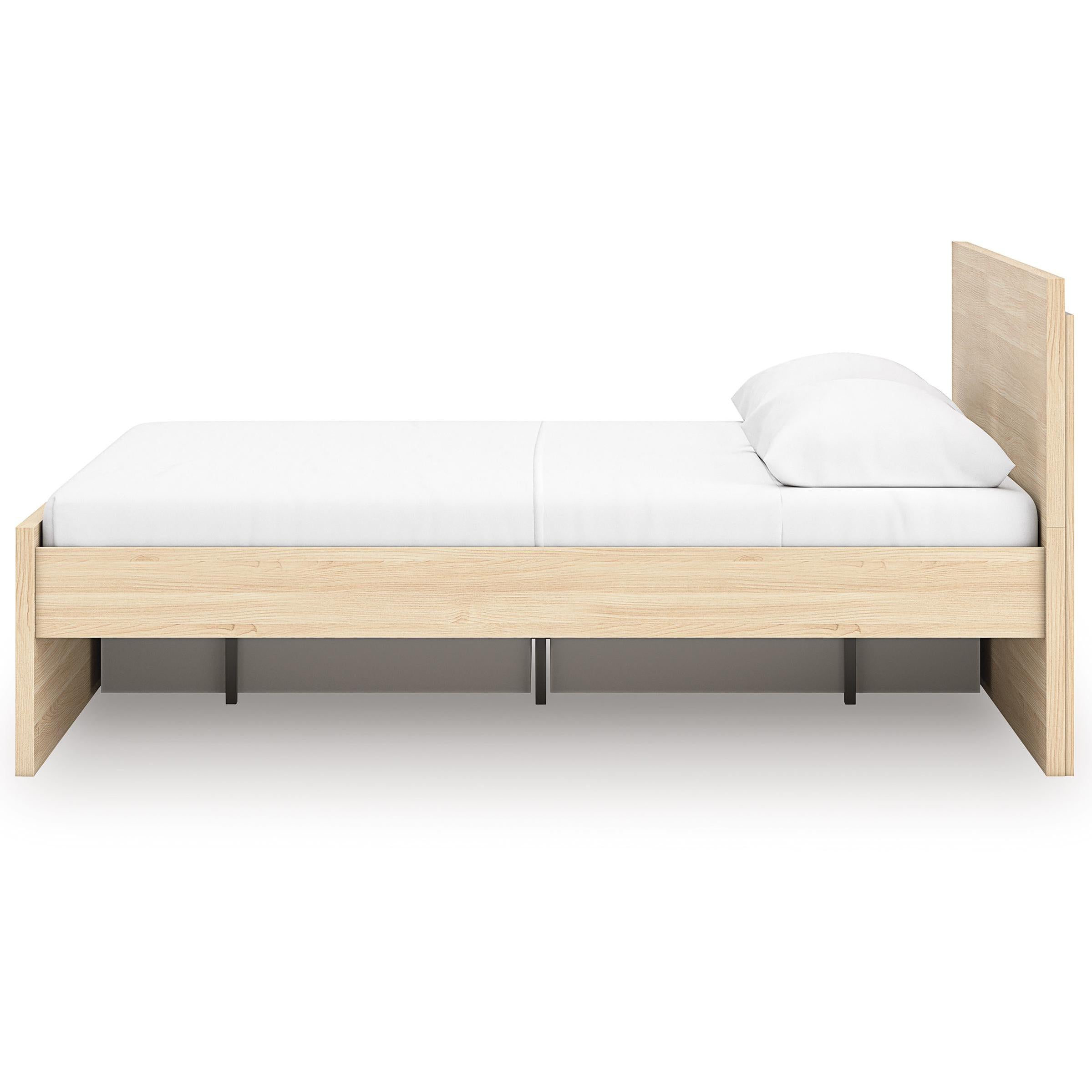  Size_Queen --  Onita EB9632B12 Queen Panel Platform Bed with 1 Side Storage IMAGE 5