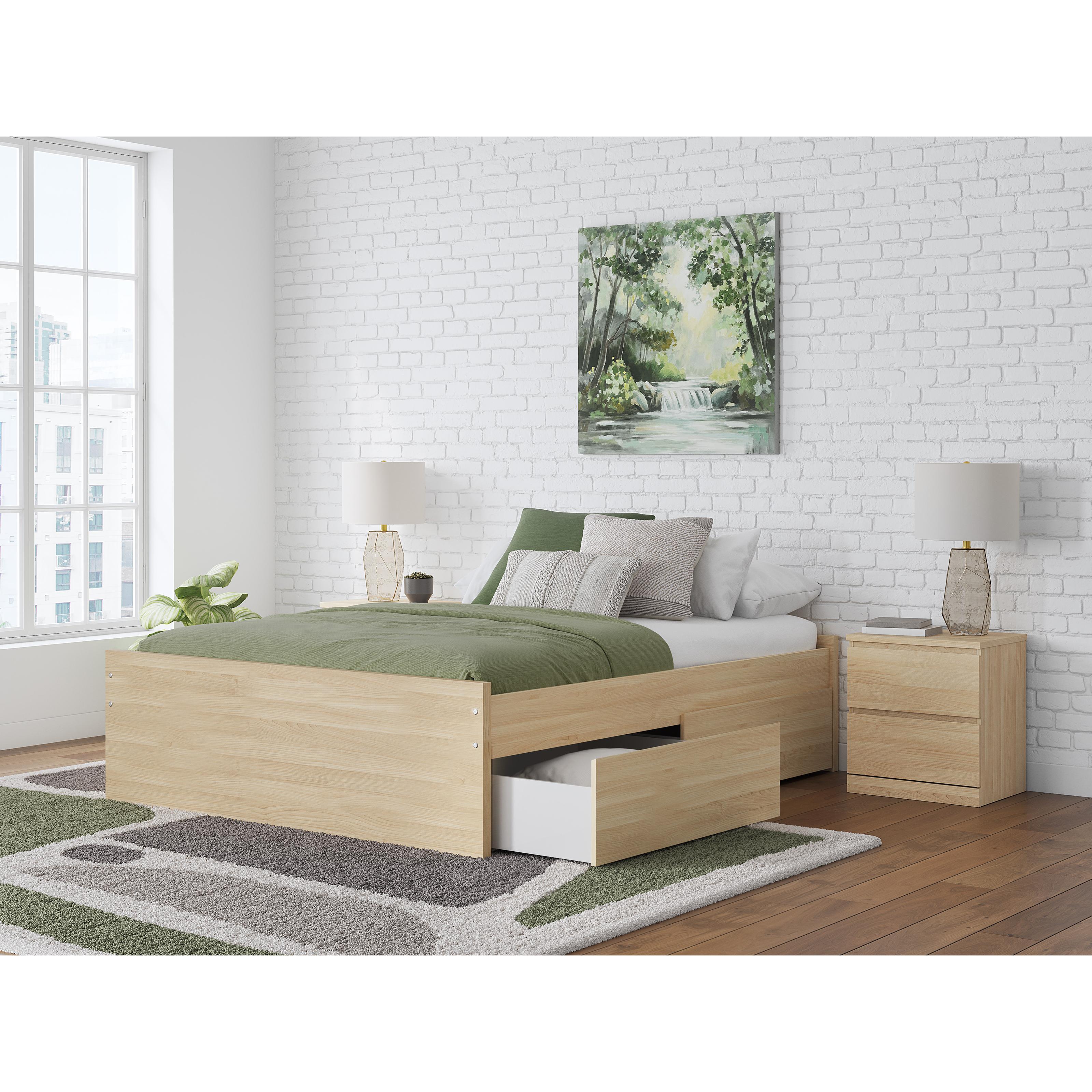  Size_Queen --  Onita EB9632B15 Queen Platform Bed with 2 Side Storage IMAGE 7