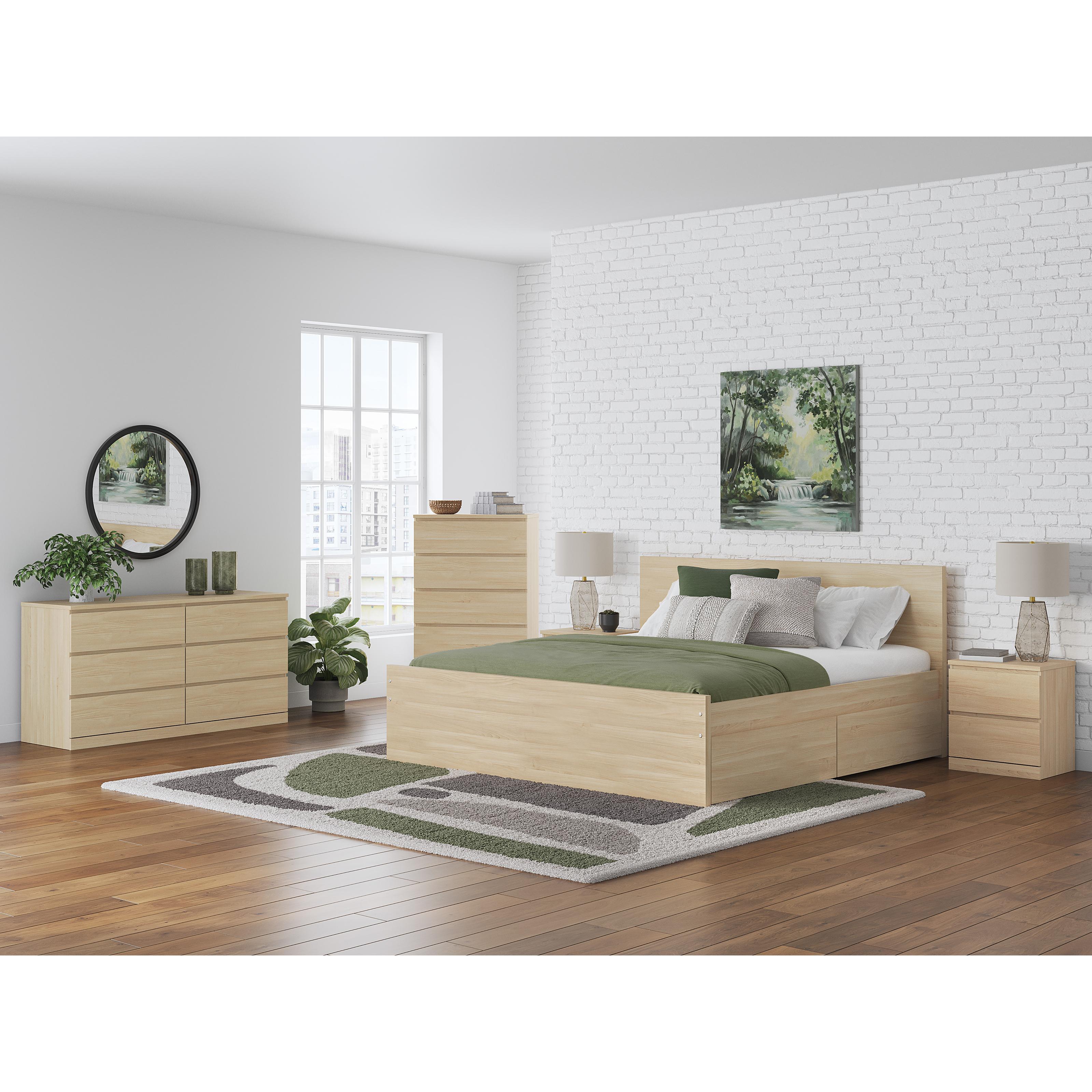 Size_Queen --  Onita EB9632B18 Queen Panel Platform Bed with 2 Side Storage IMAGE 9