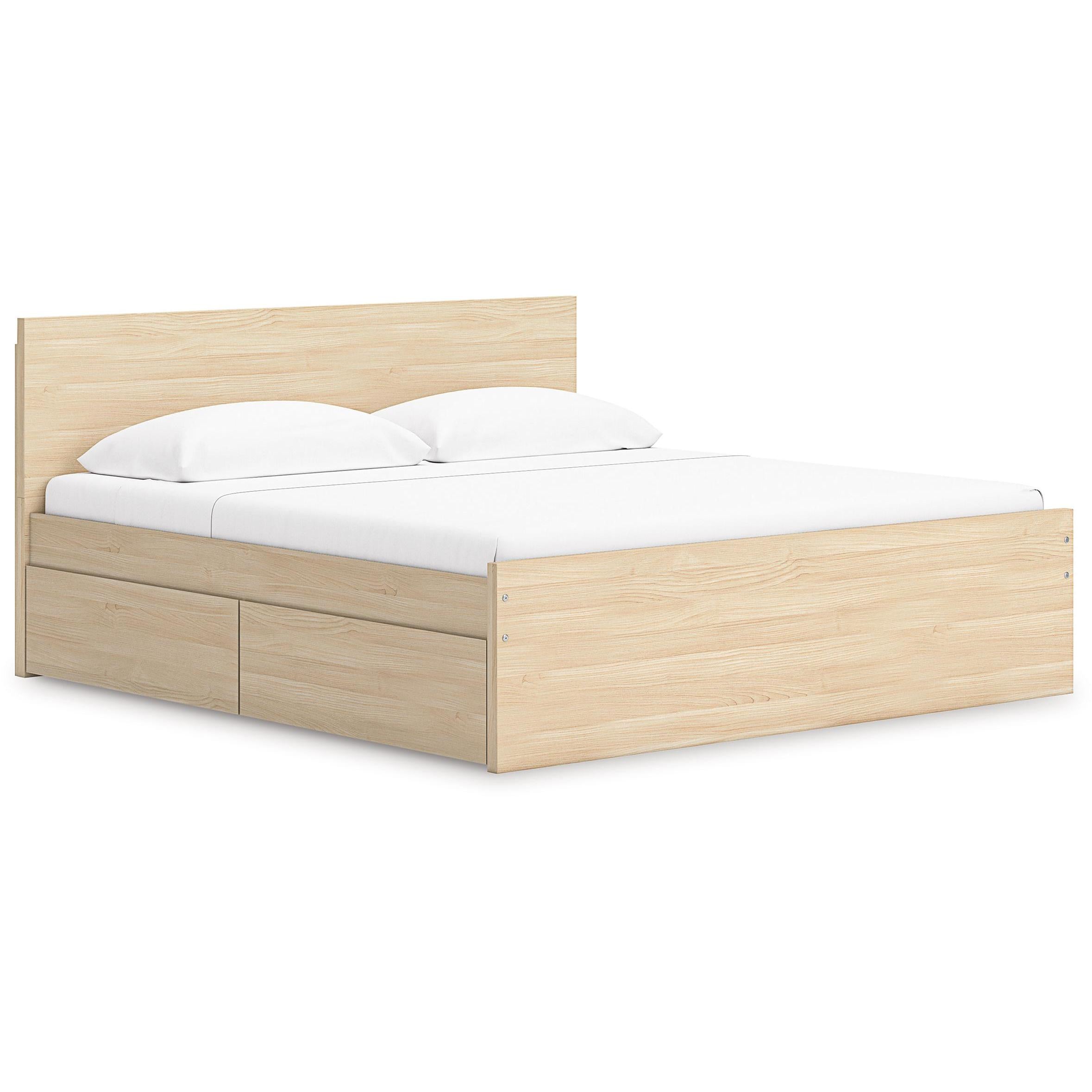  Size_King --  Onita EB9632B23 King Panel Platform Bed with Storage IMAGE 1