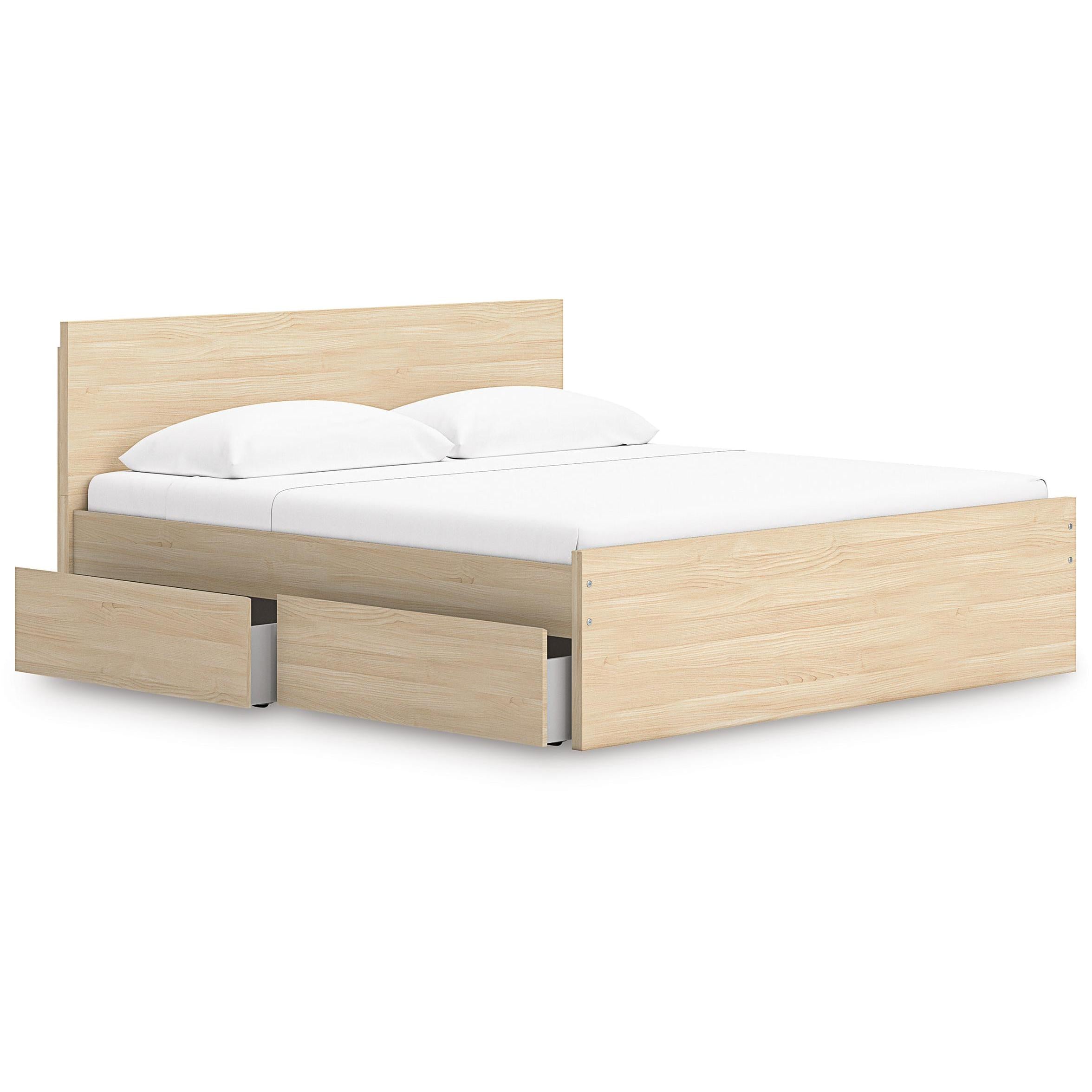  Size_King --  Onita EB9632B23 King Panel Platform Bed with Storage IMAGE 2