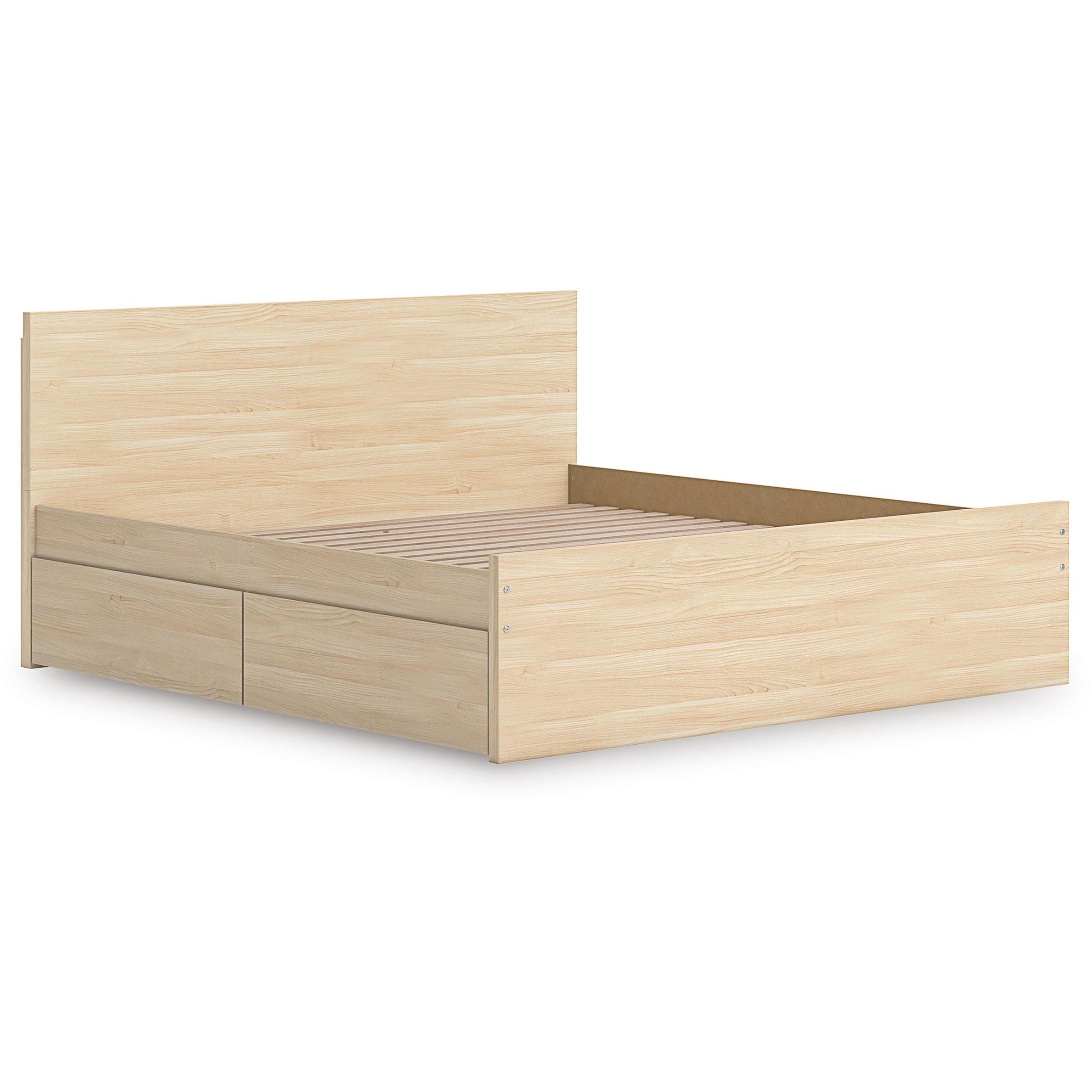  Size_King --  Onita EB9632B23 King Panel Platform Bed with Storage IMAGE 7