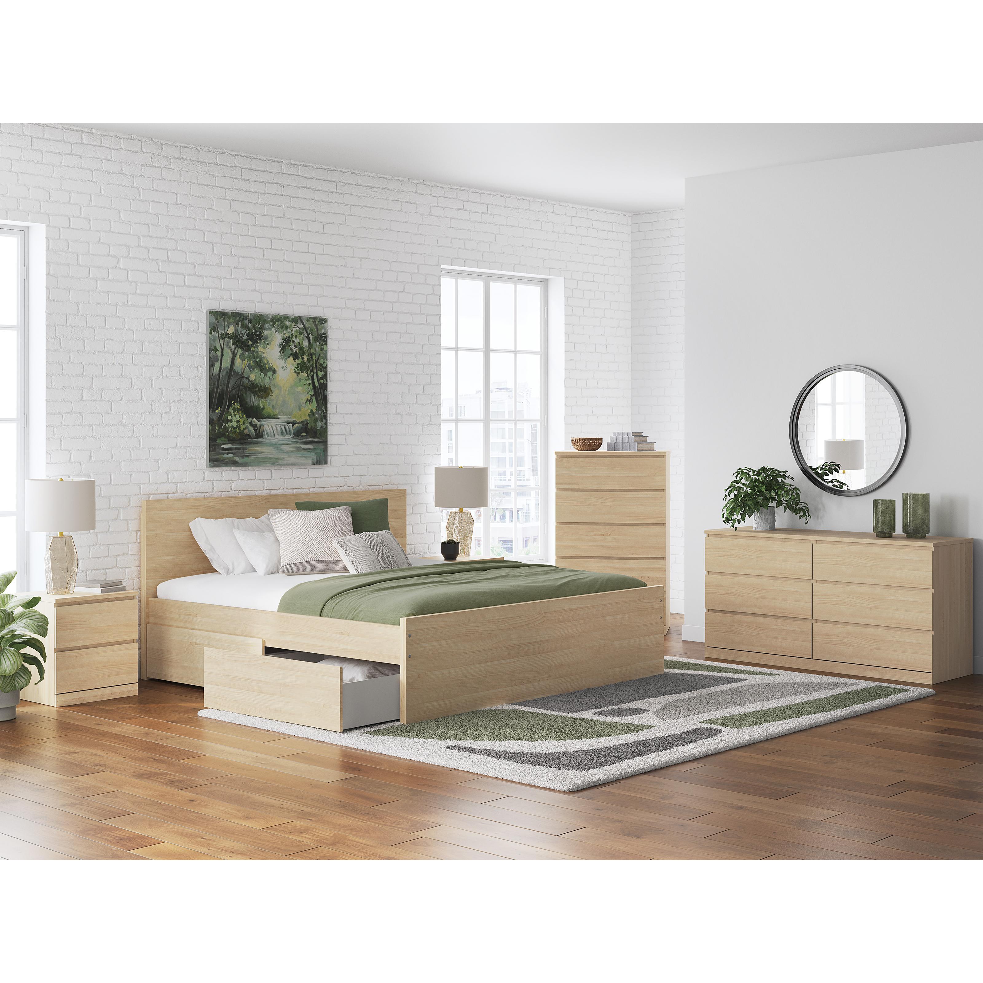  Size_King --  Onita EB9632B23 King Panel Platform Bed with Storage IMAGE 9