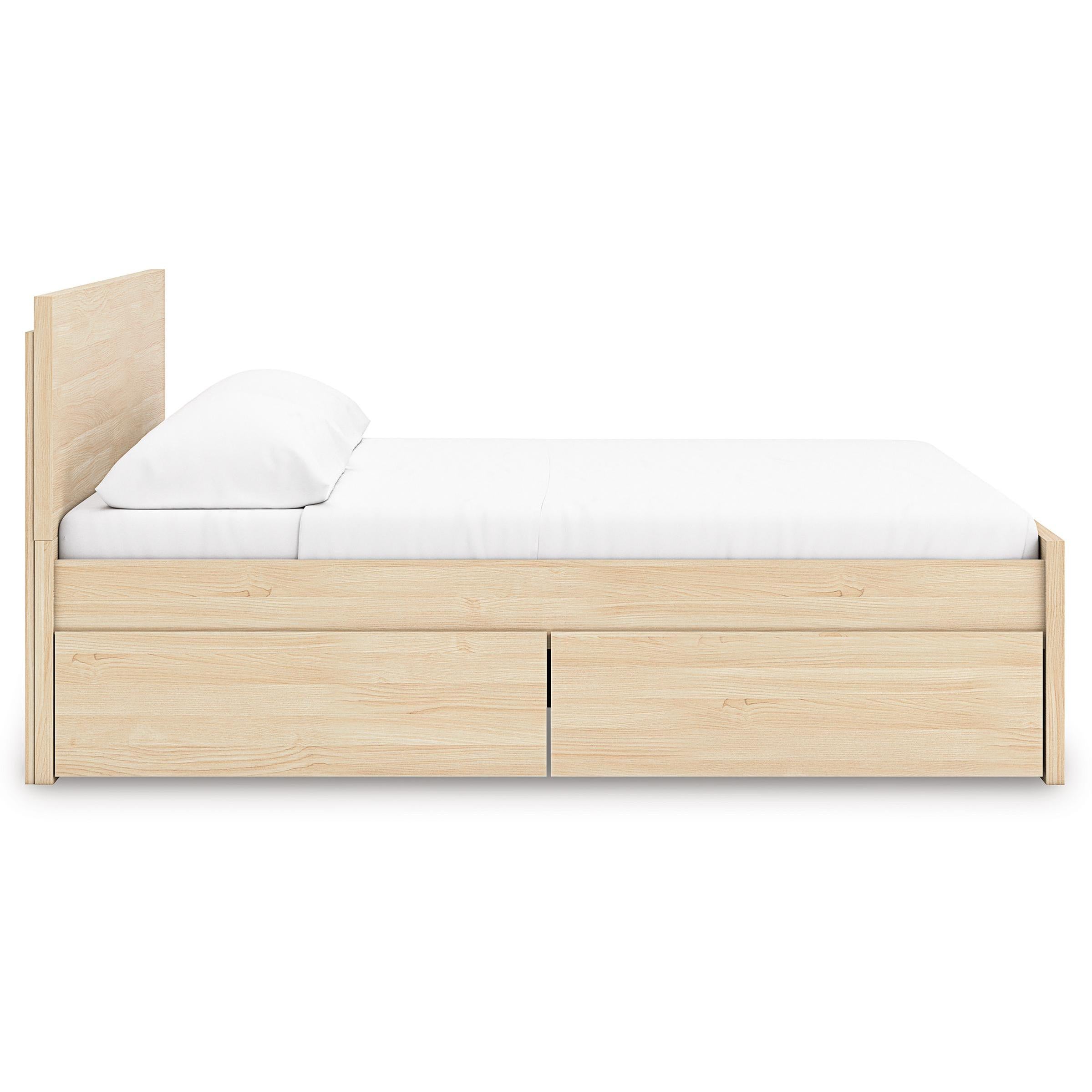  Size_King --  Onita EB9632B24 King Panel Platform Bed with 2 Side Storage IMAGE 4