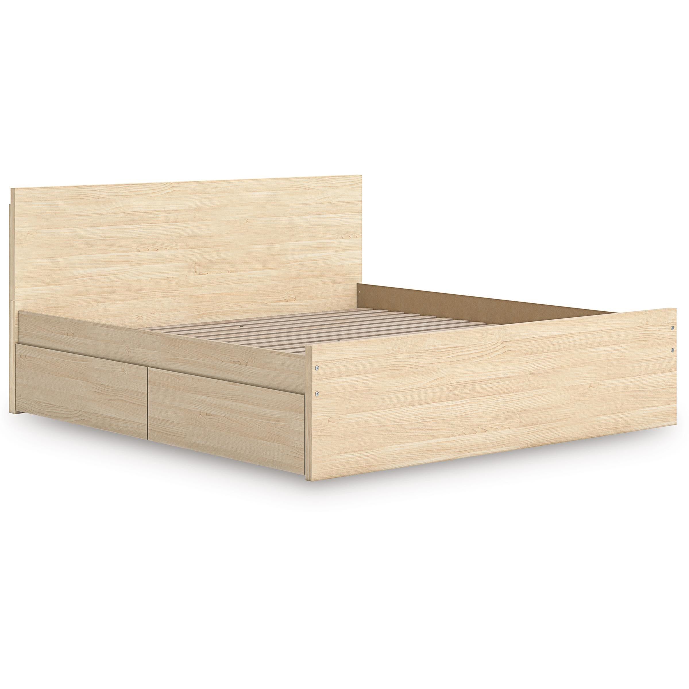  Size_King --  Onita EB9632B24 King Panel Platform Bed with 2 Side Storage IMAGE 6